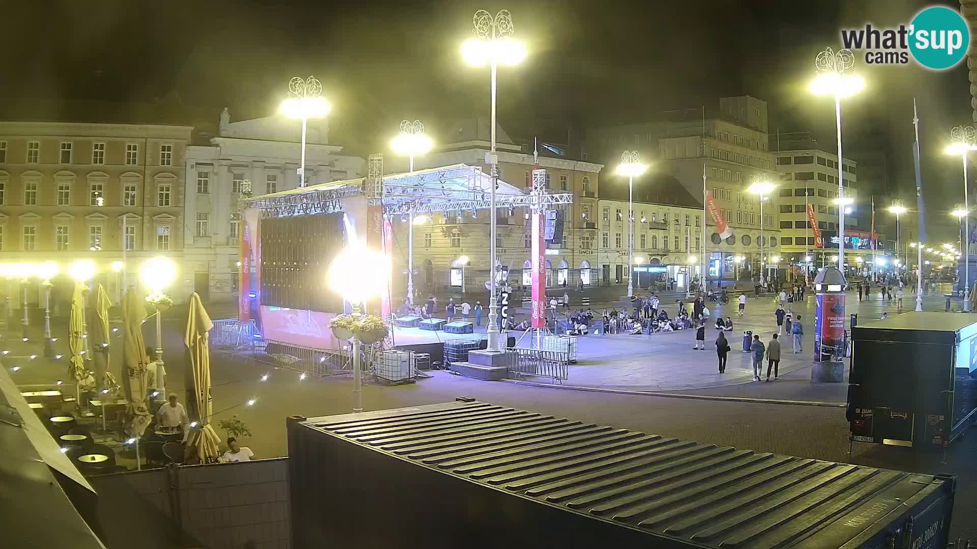 Zagreb web kamera trg Bana Jelačića