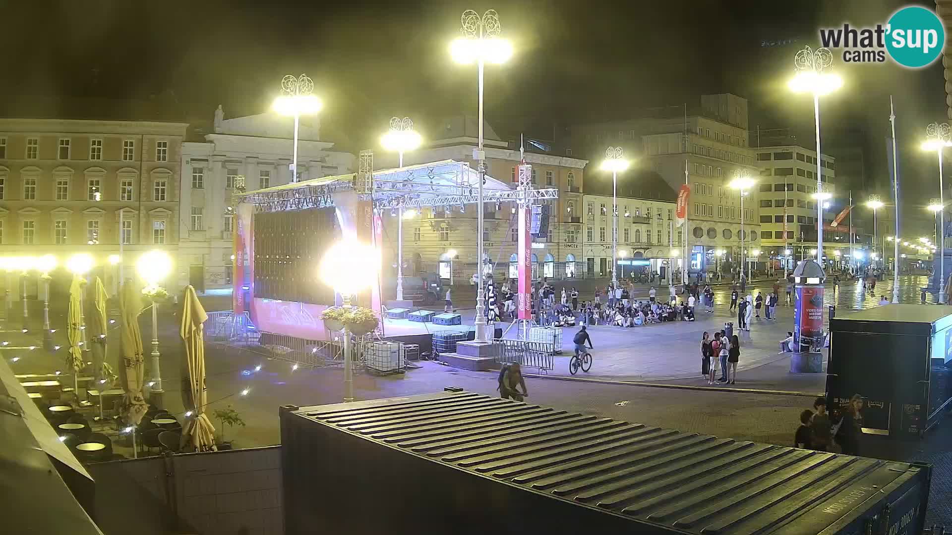 Zagreb web kamera trg Bana Jelačića