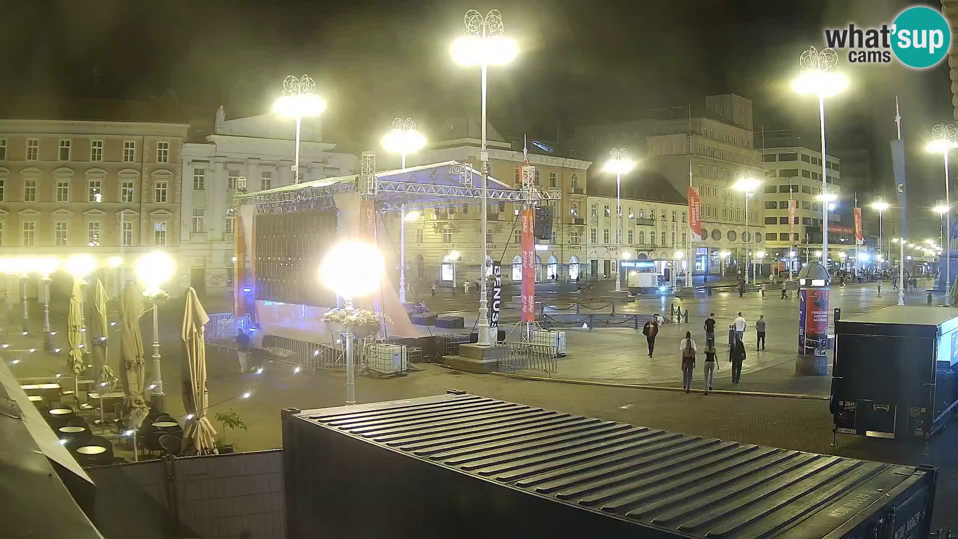 Zagreb web kamera trg Bana Jelačića