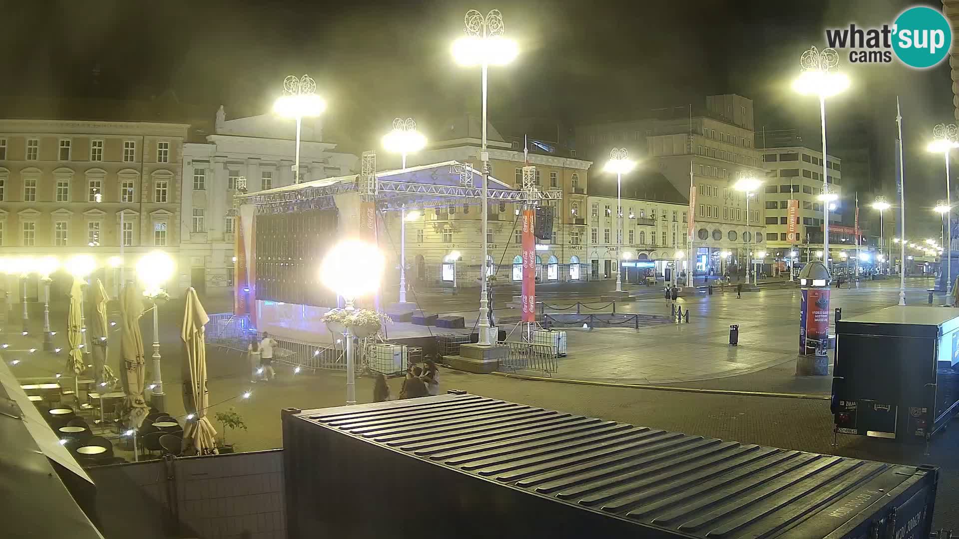 Zagreb web kamera trg Bana Jelačića