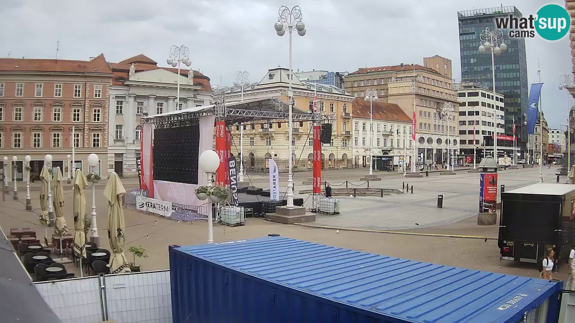 Zagabria Live Webcam piazza Bana Jelačić