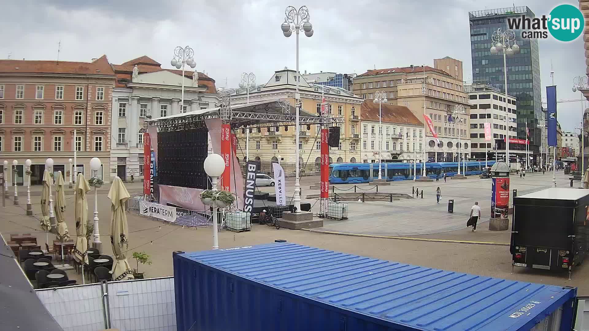 Zagabria Live Webcam piazza Bana Jelačić