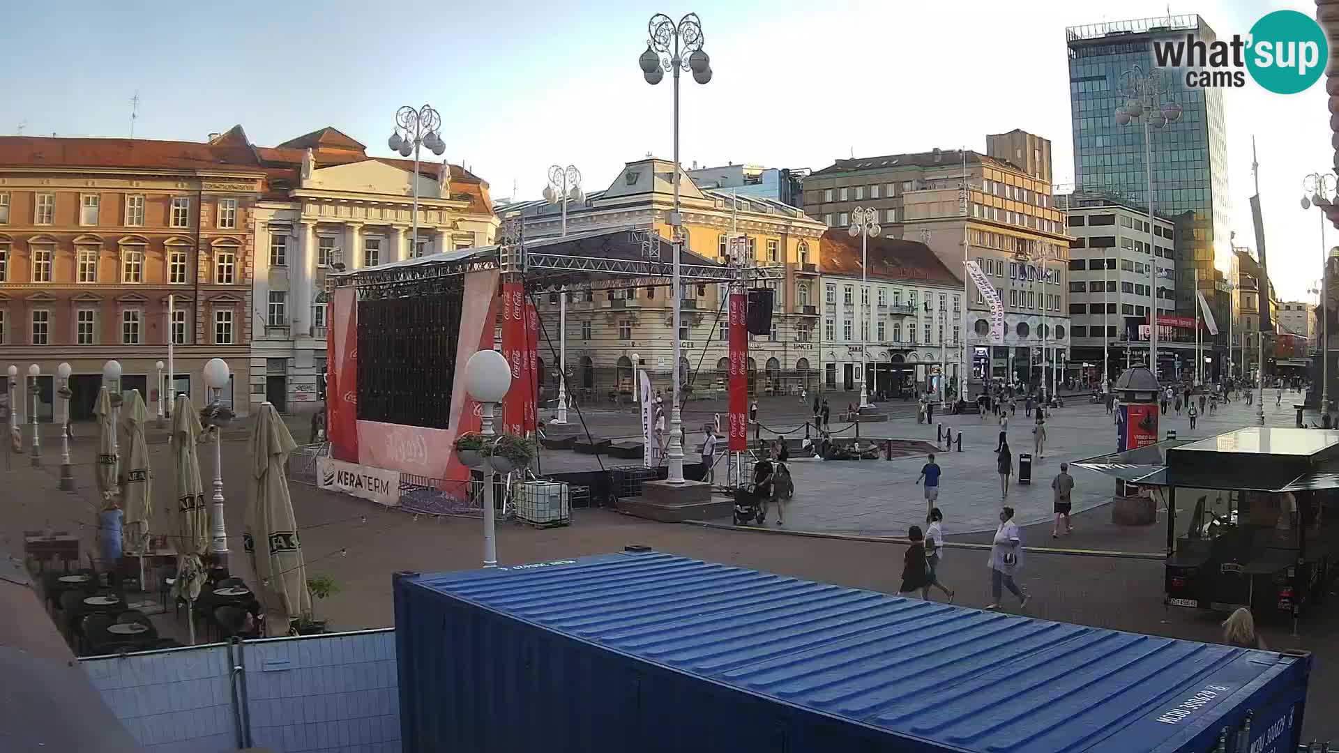 Zagabria Live Webcam piazza Bana Jelačić