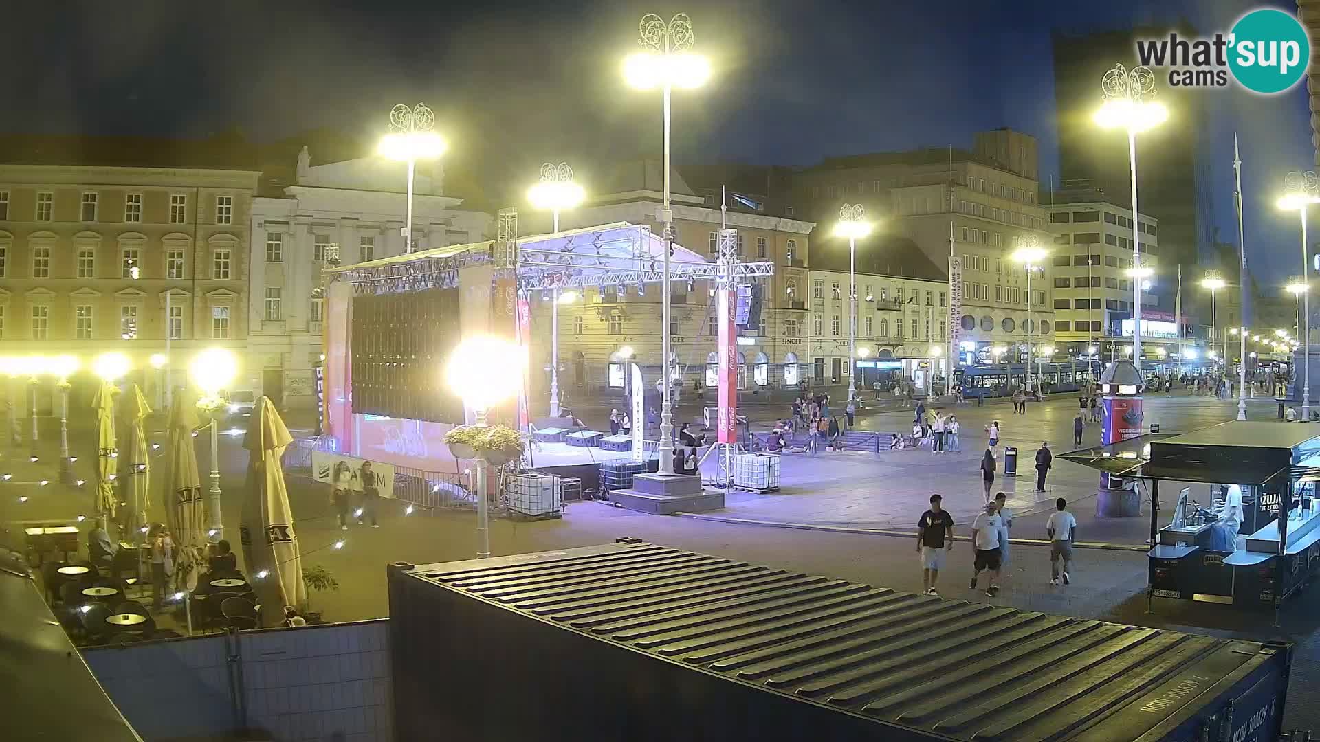 Zagreb Live Webcam Platz Bana Jelačić