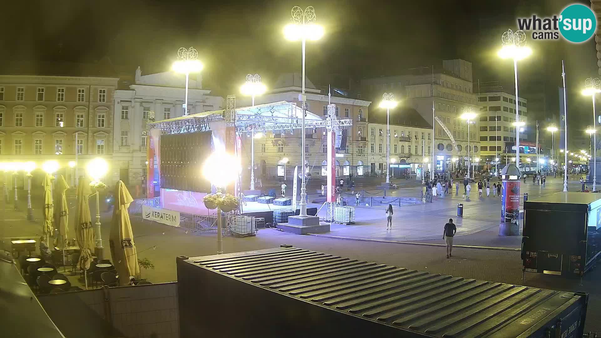 Zagreb Live Webcam Platz Bana Jelačić