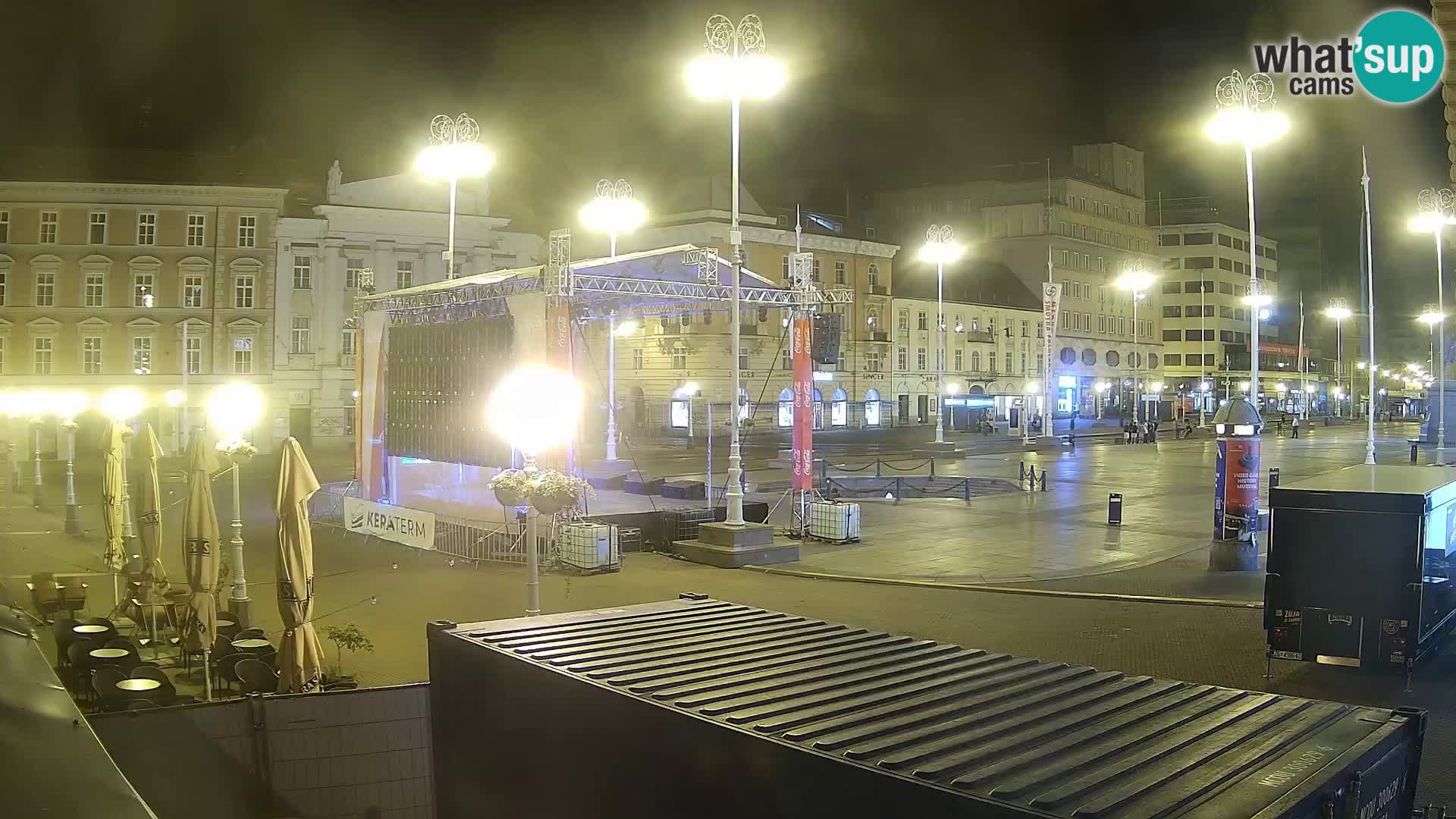 Zagreb Live Webcam Platz Bana Jelačić