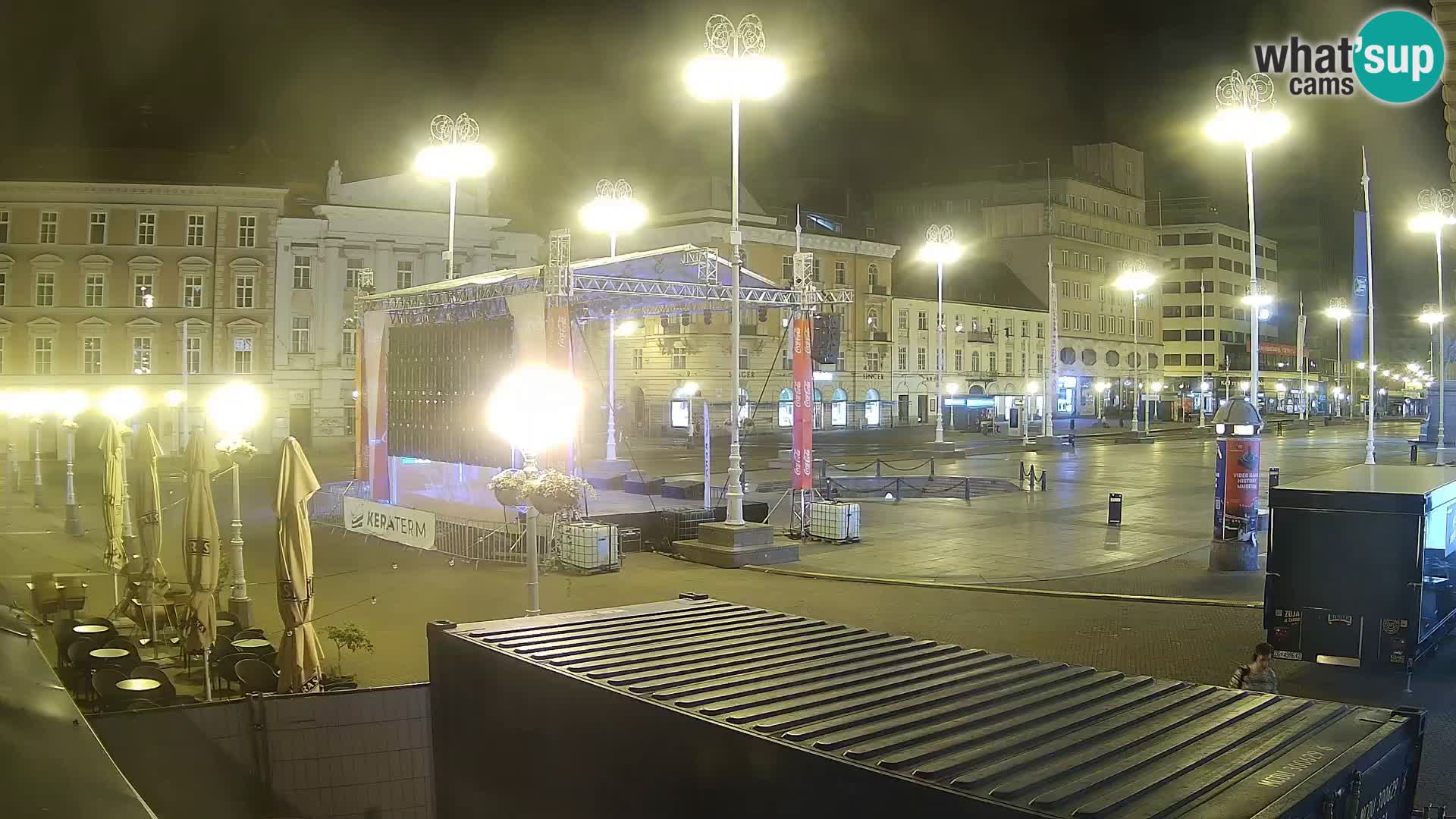 Zagreb web kamera trg Bana Jelačića