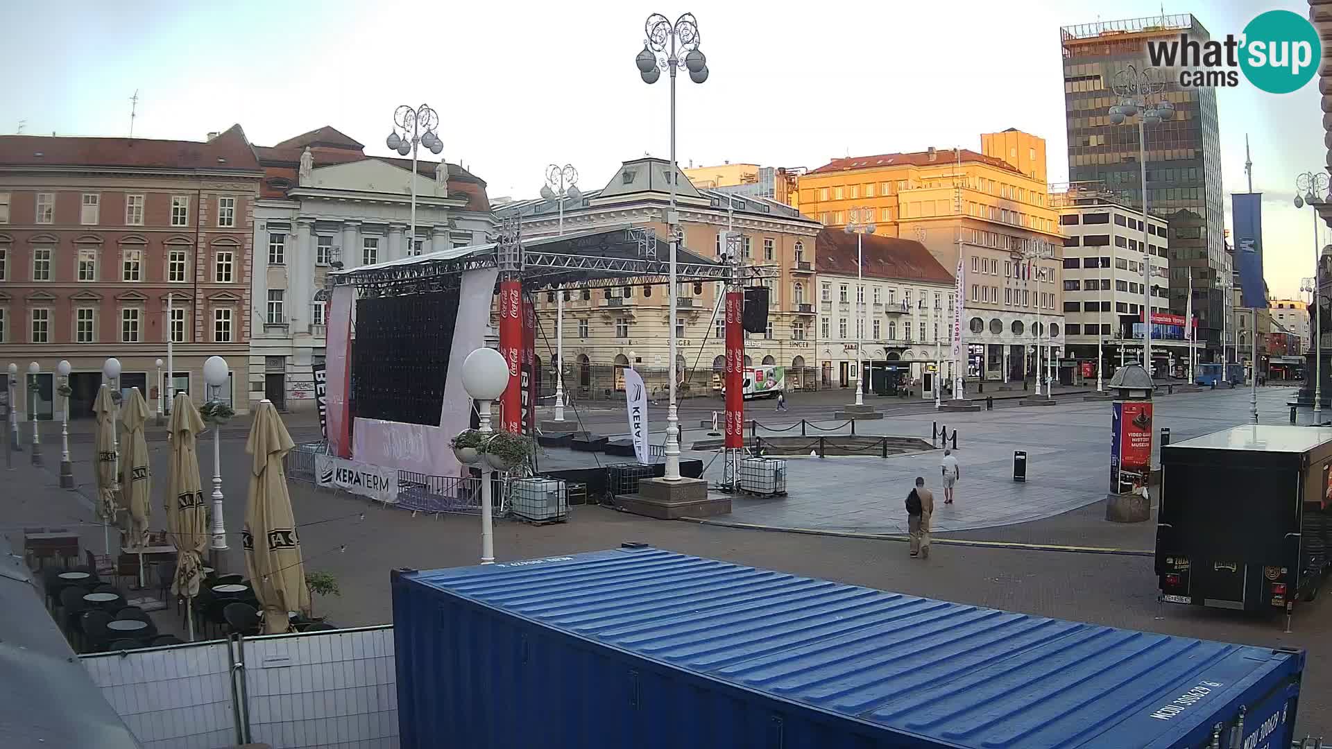 Zagreb web kamera trg Bana Jelačića