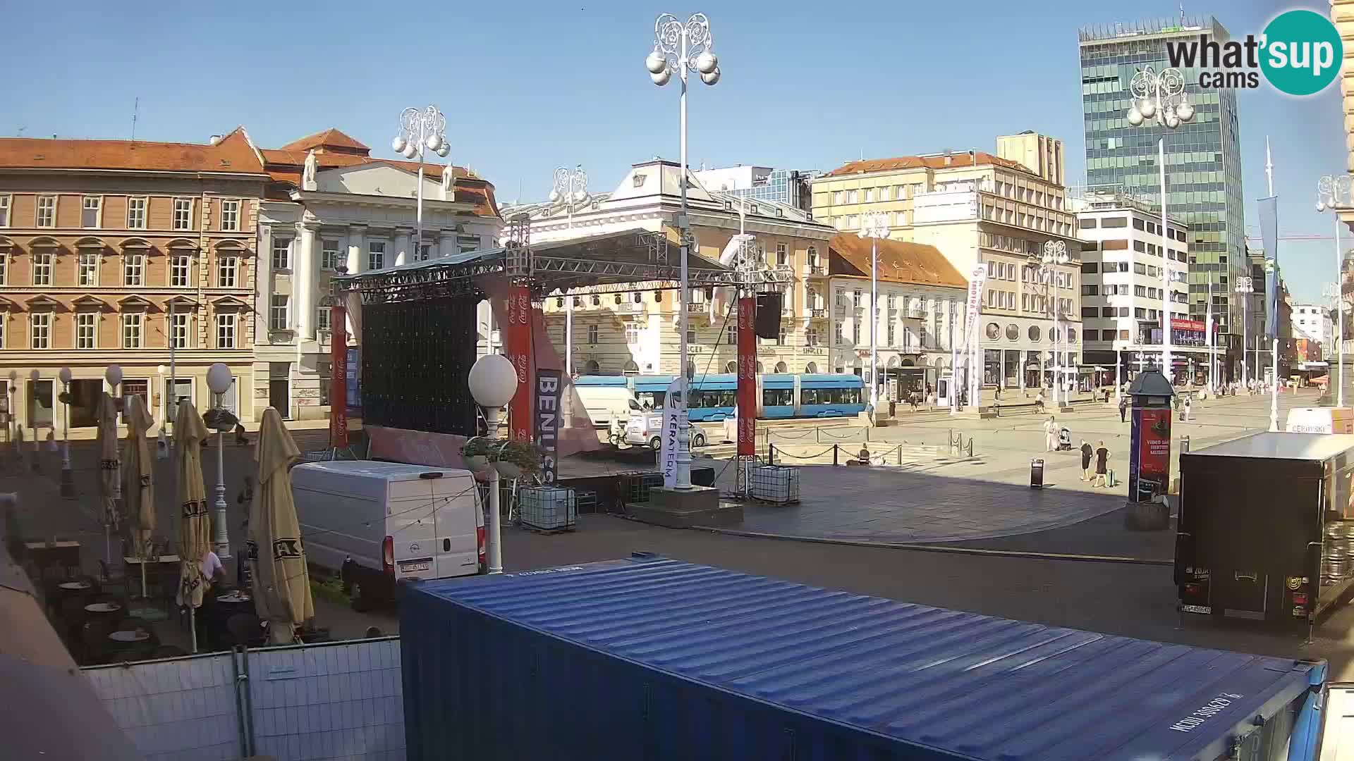 Zagreb Live Webcam Platz Bana Jelačić