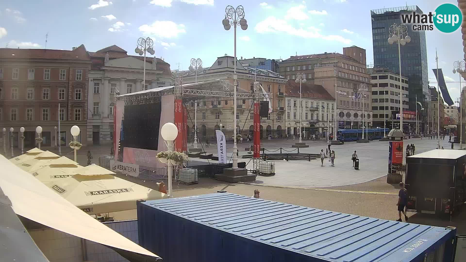 Zagreb Live Webcam Platz Bana Jelačić