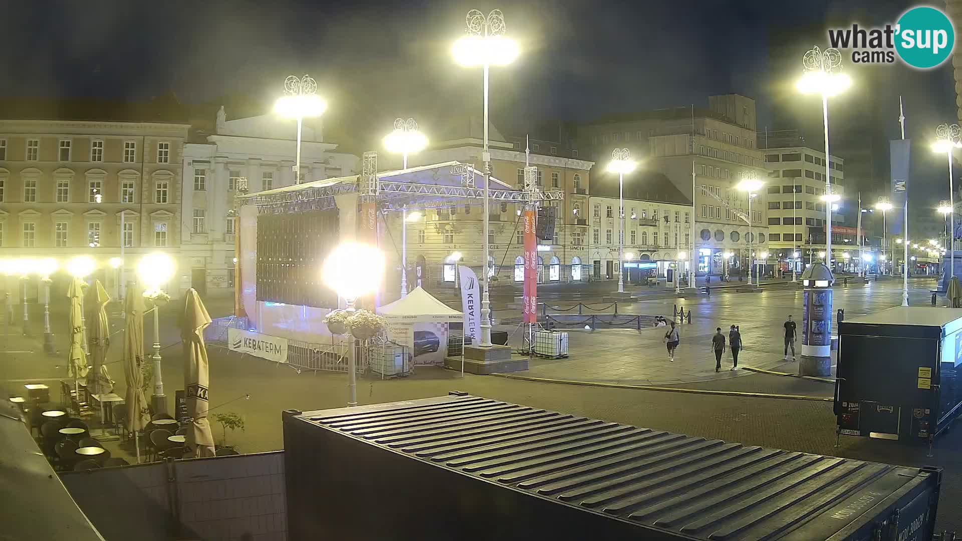 Zagreb camera en vivo plaza Bana Jelačić