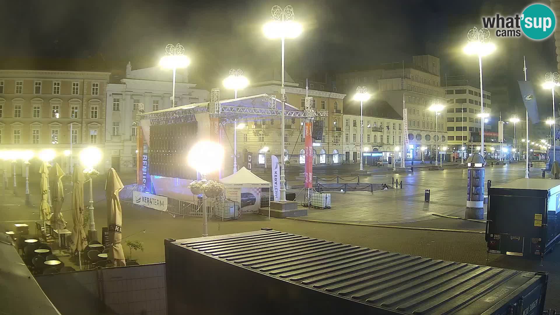 Zagreb camera en vivo plaza Bana Jelačić