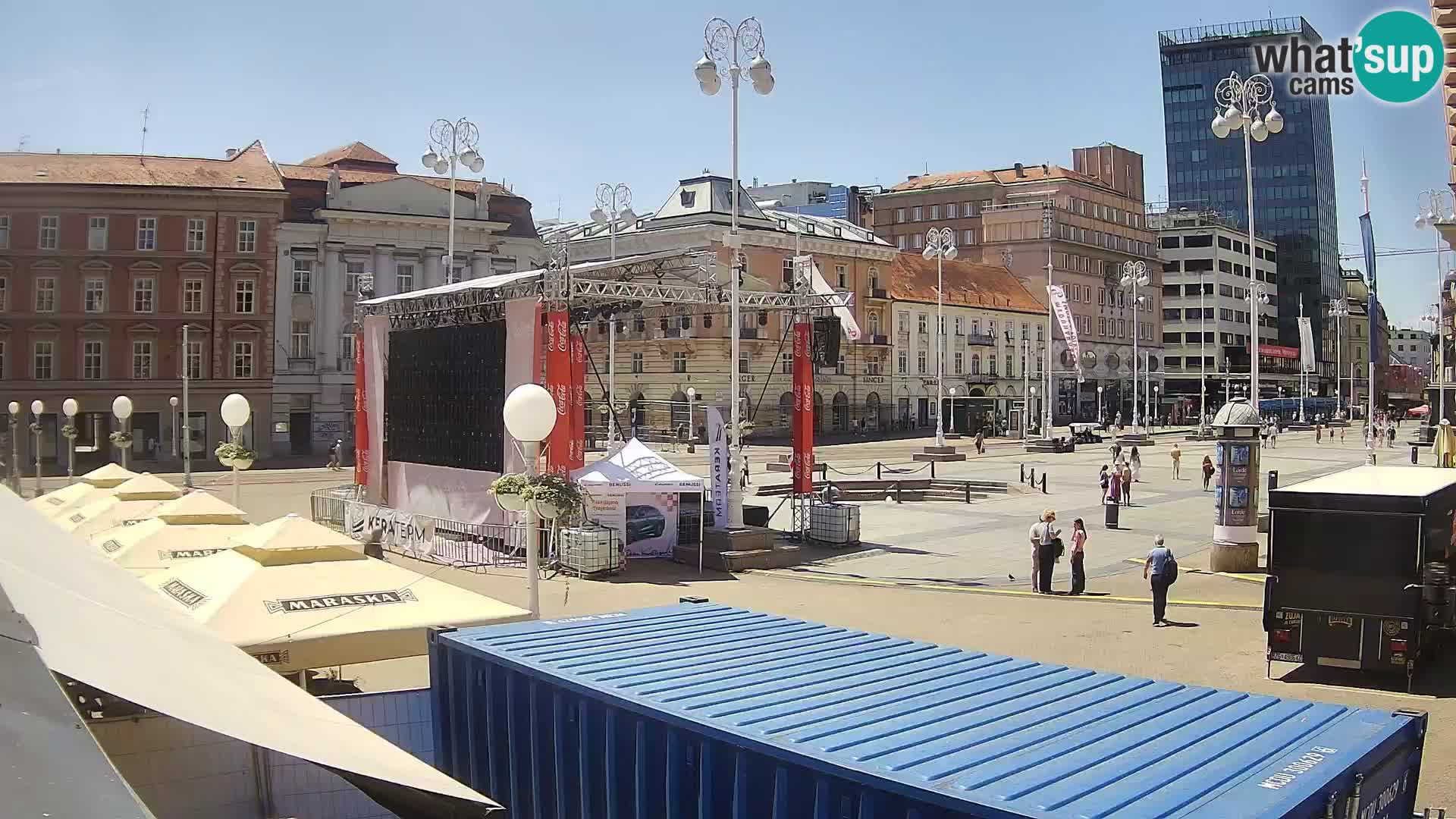 Zagreb Live Webcam – Bana Jelačić square