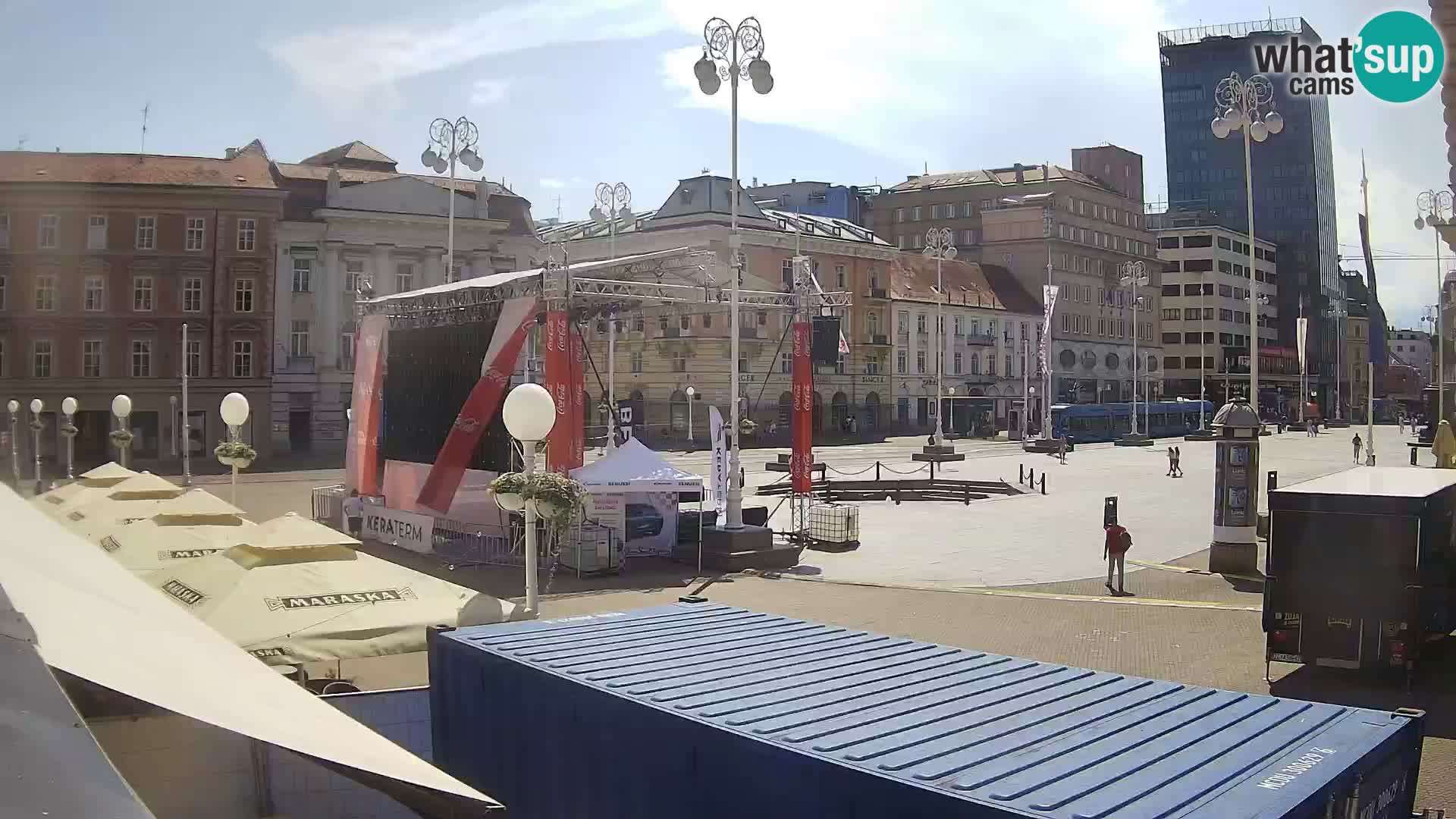Zagreb camera en vivo plaza Bana Jelačić