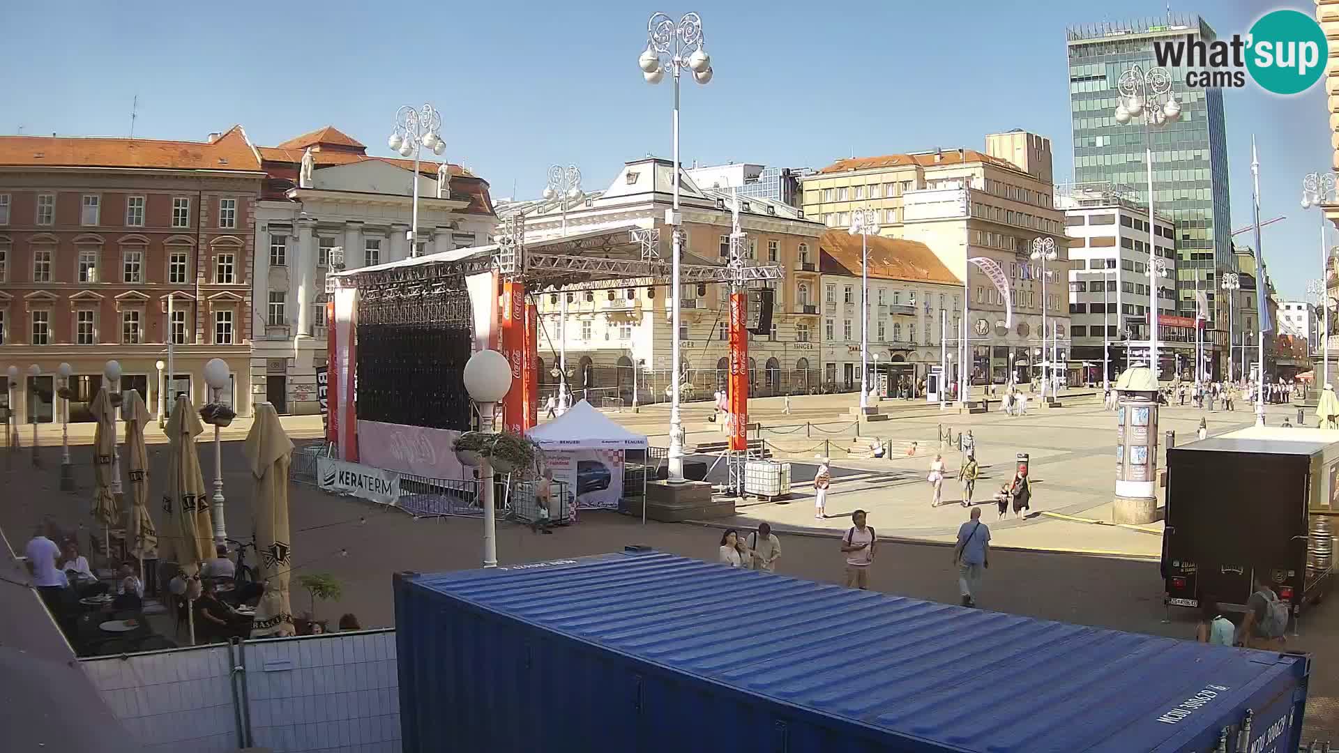 Zagreb Live Webcam – Bana Jelačić square