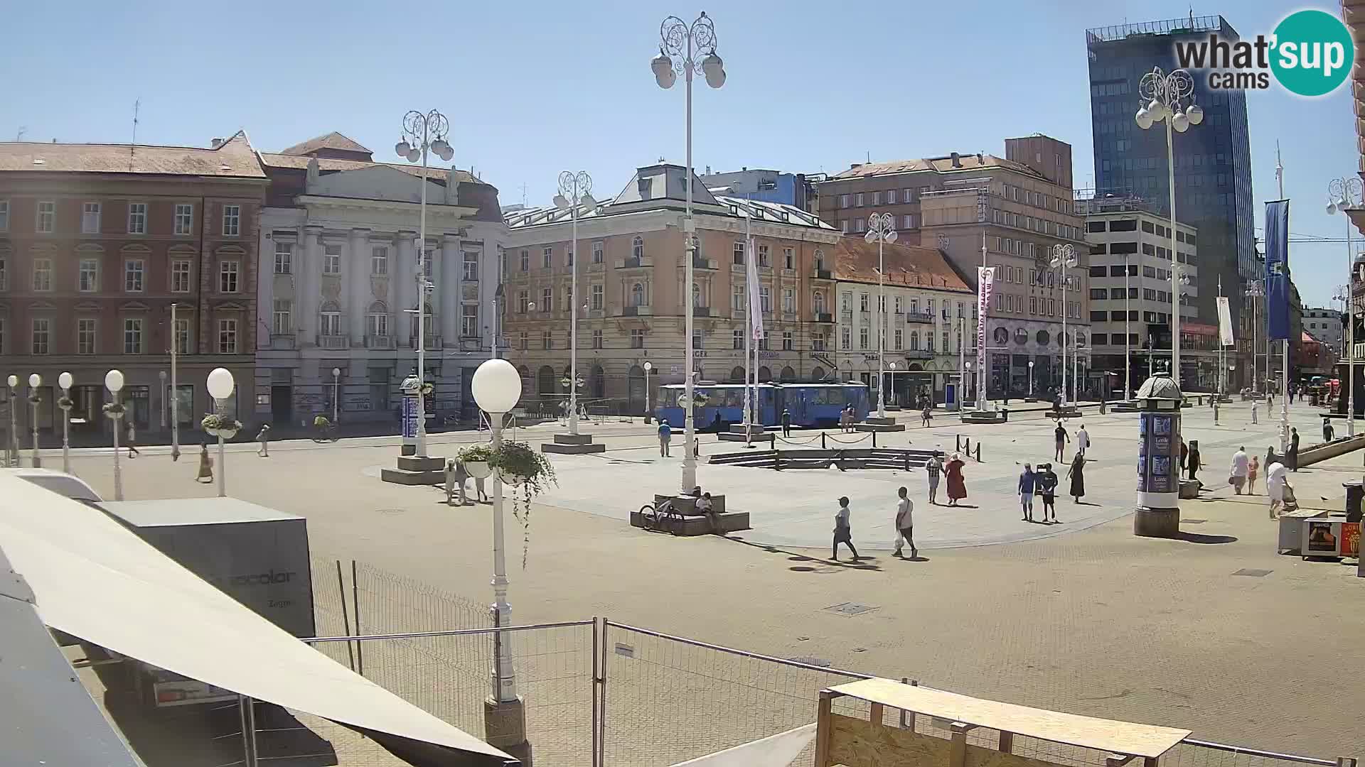 Zagreb camera en vivo plaza Bana Jelačić