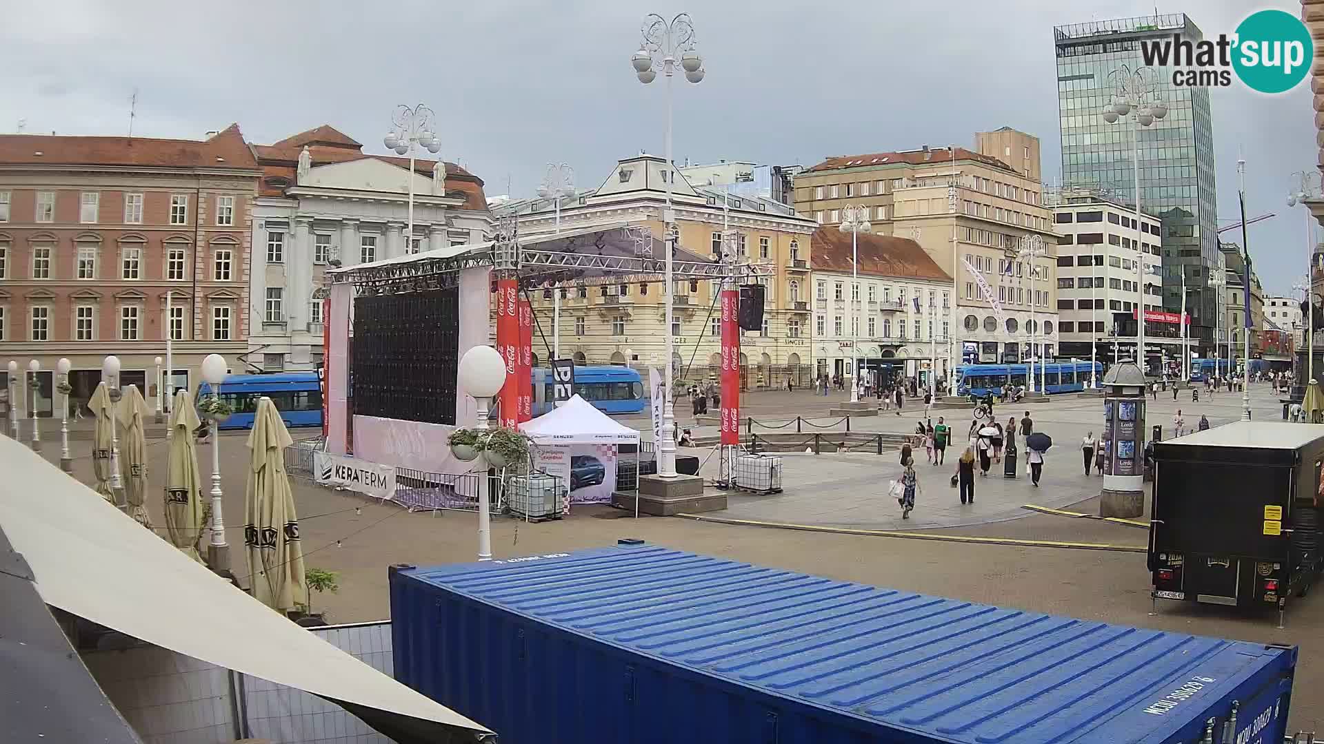 Zagreb Live Webcam – Bana Jelačić square