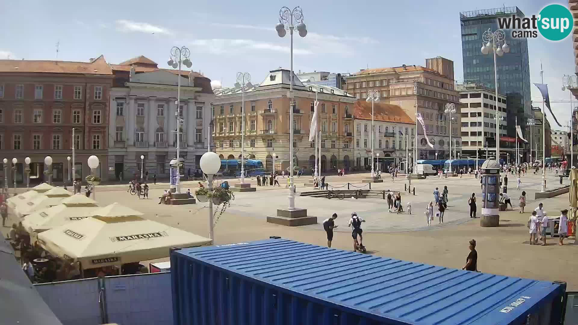 Zagreb camera en vivo plaza Bana Jelačić