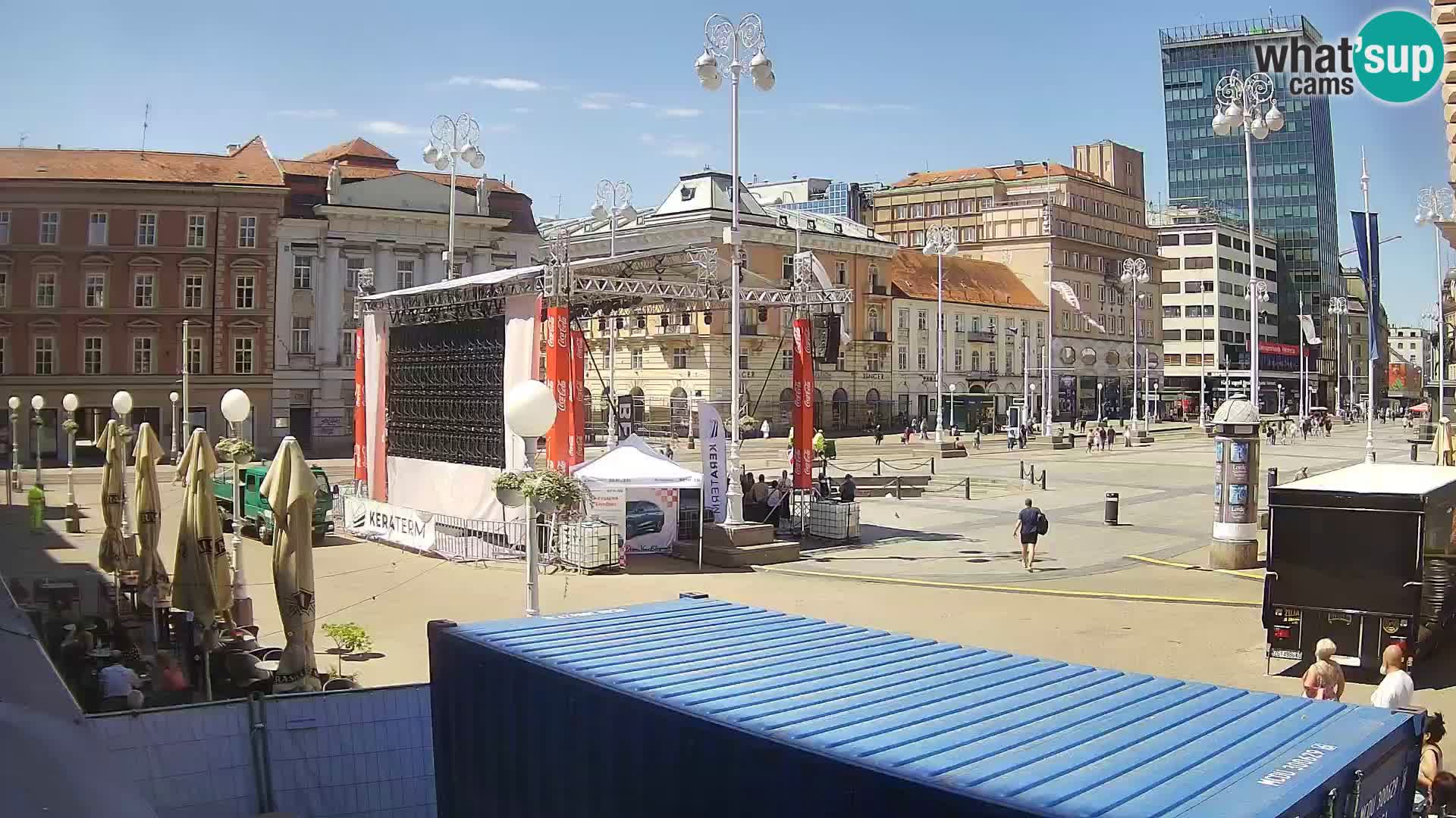 Zagreb camera en vivo plaza Bana Jelačić