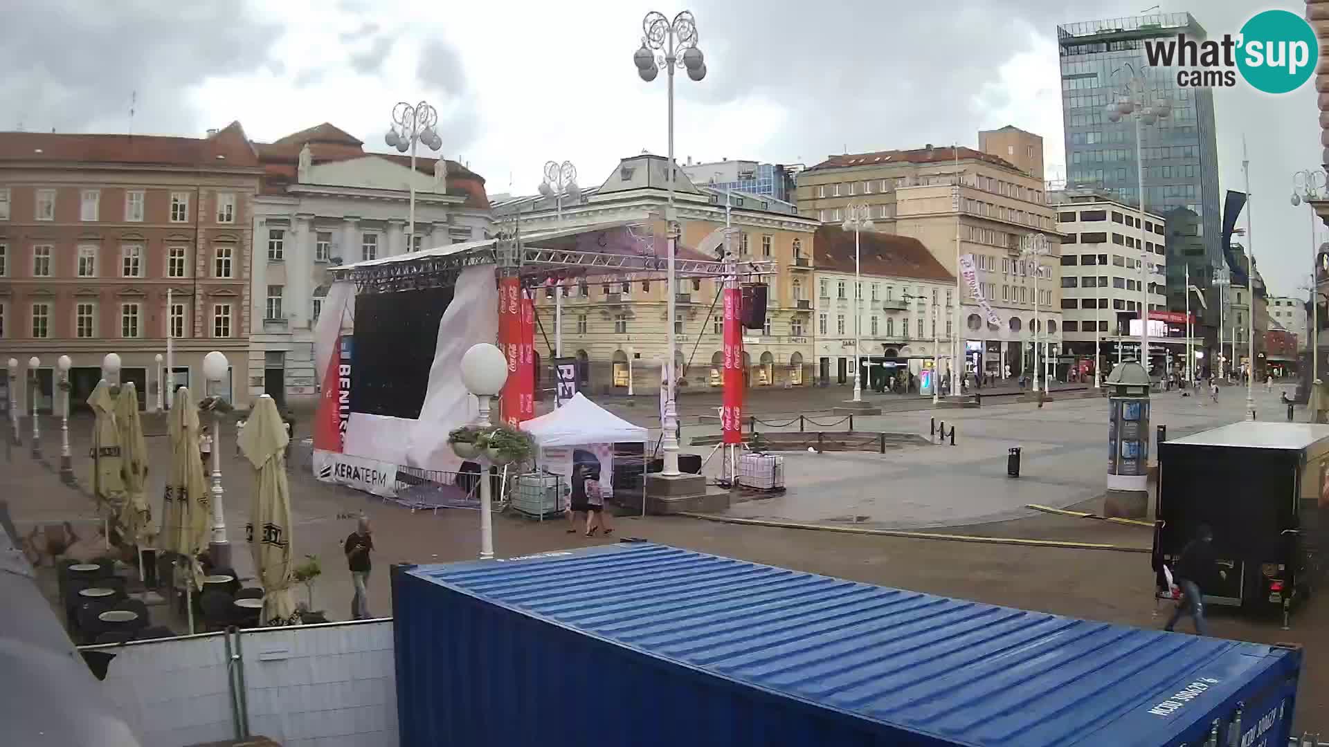 Zagreb Live Webcam Platz Bana Jelačić