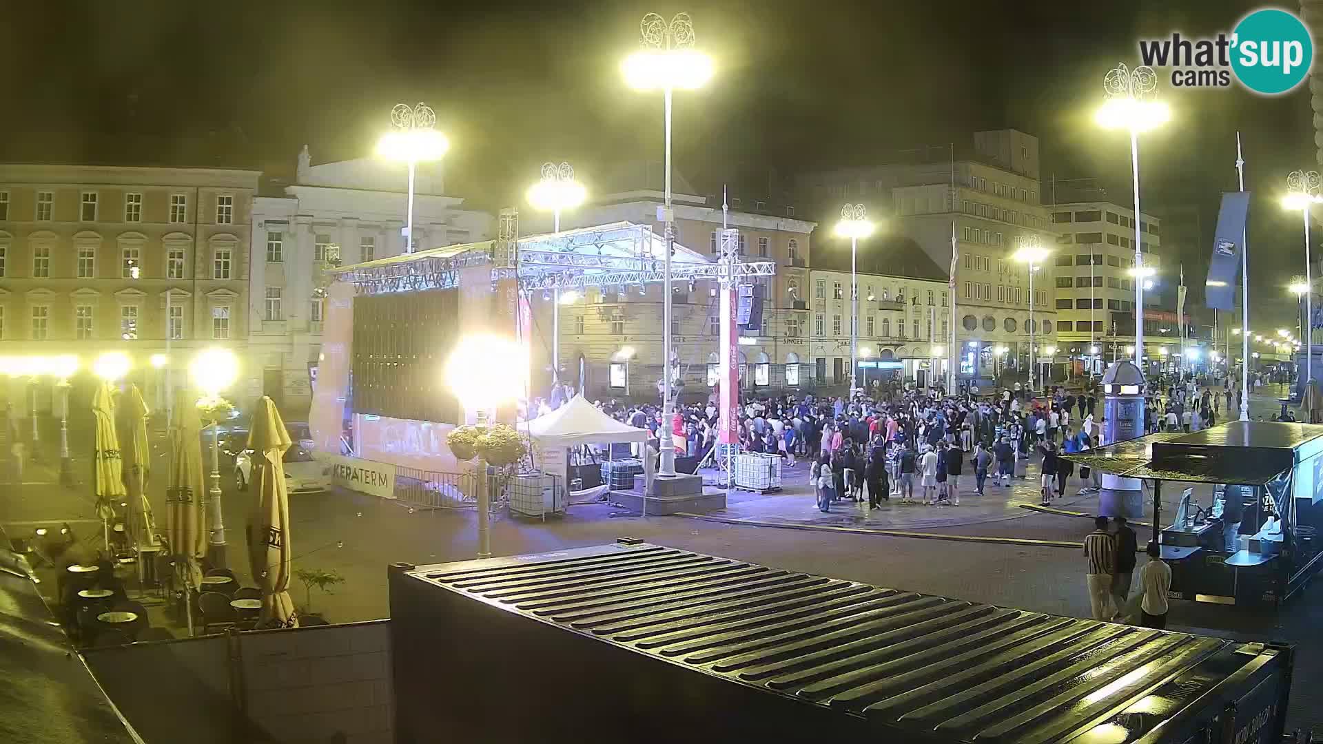Zagreb Live Webcam Platz Bana Jelačić