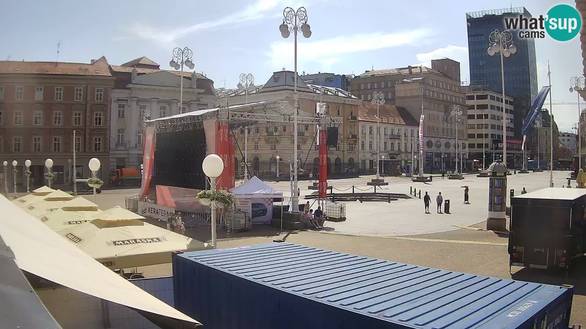 Zagreb Live Webcam Platz Bana Jelačić