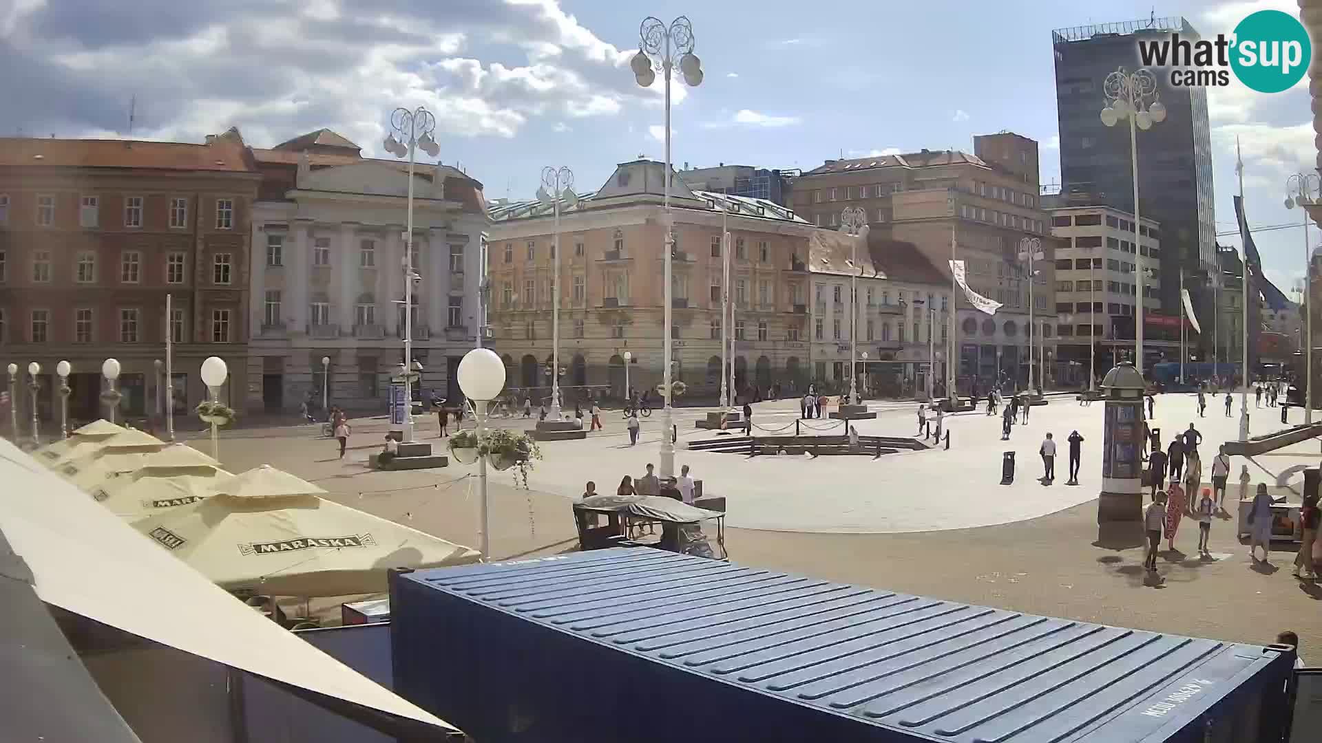 Zagreb Live Webcam Platz Bana Jelačić