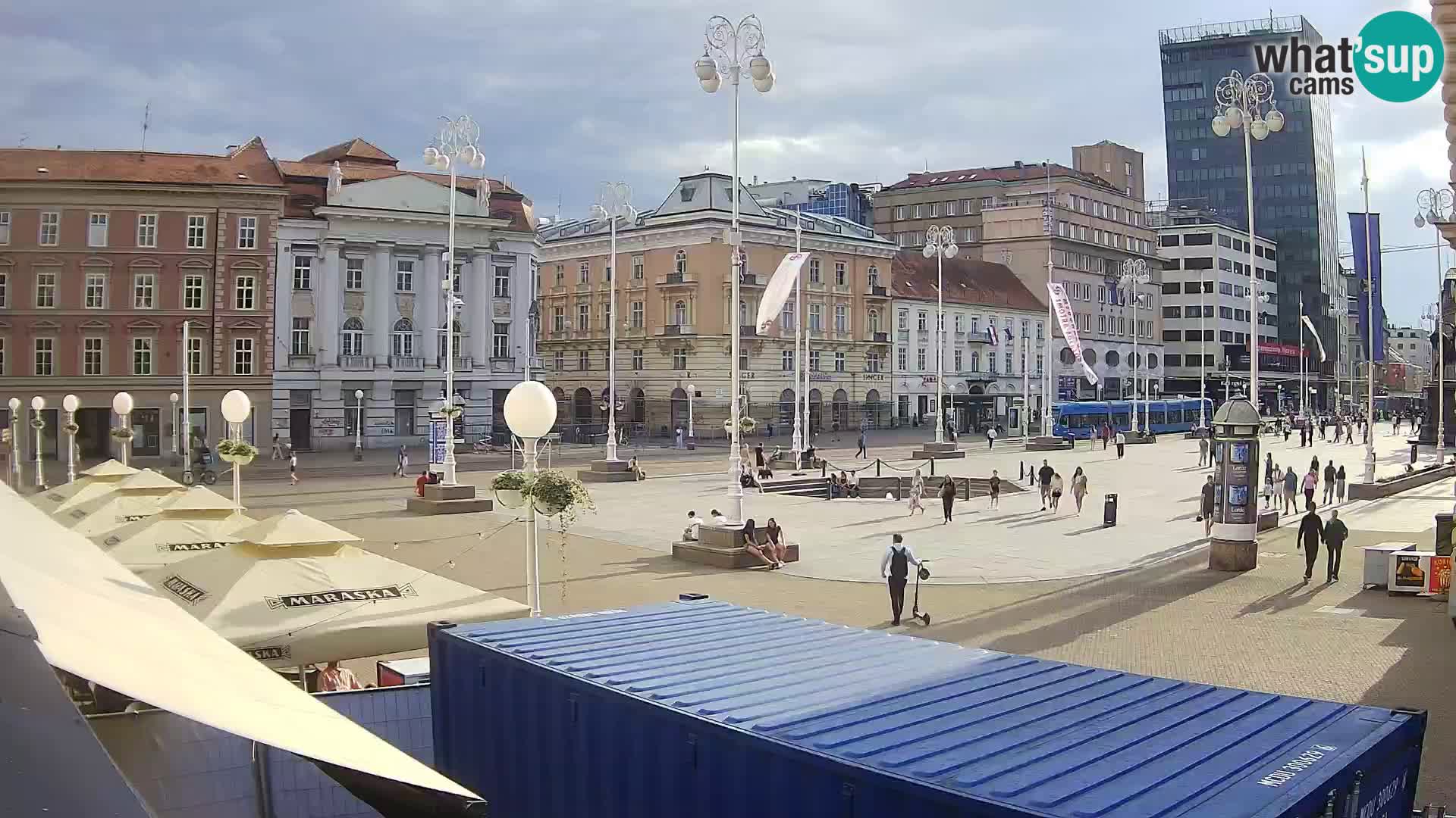 Zagreb Live Webcam Platz Bana Jelačić