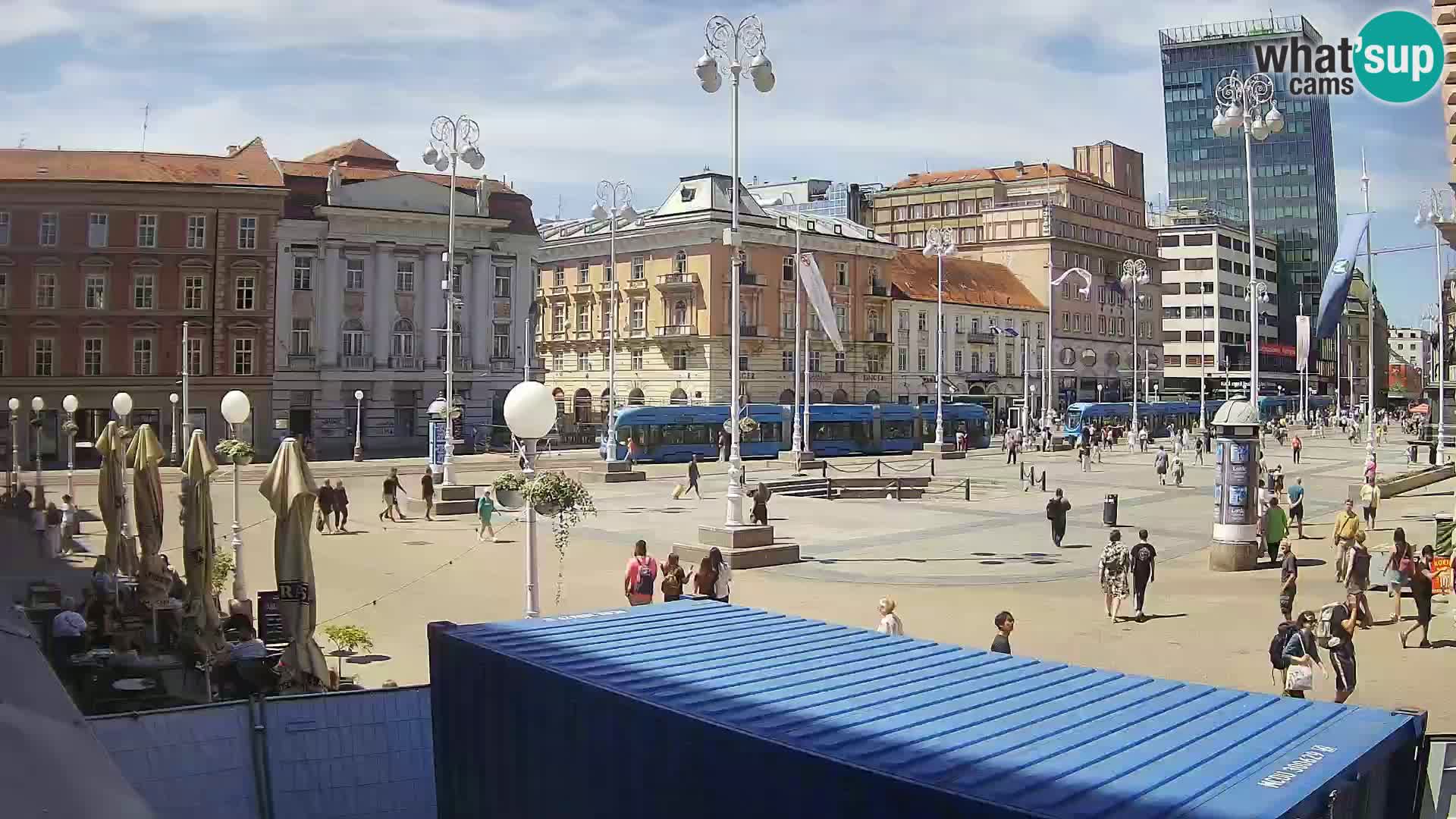Zagreb Live Webcam Platz Bana Jelačić