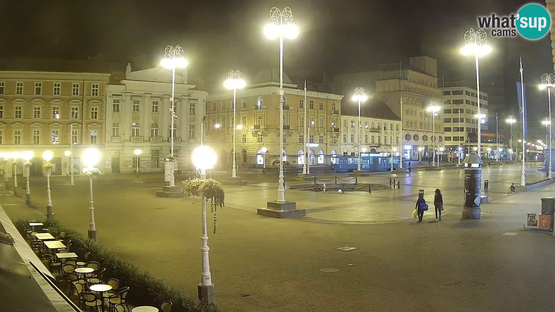 Zagreb spletna kamera trg Bana Jelačića