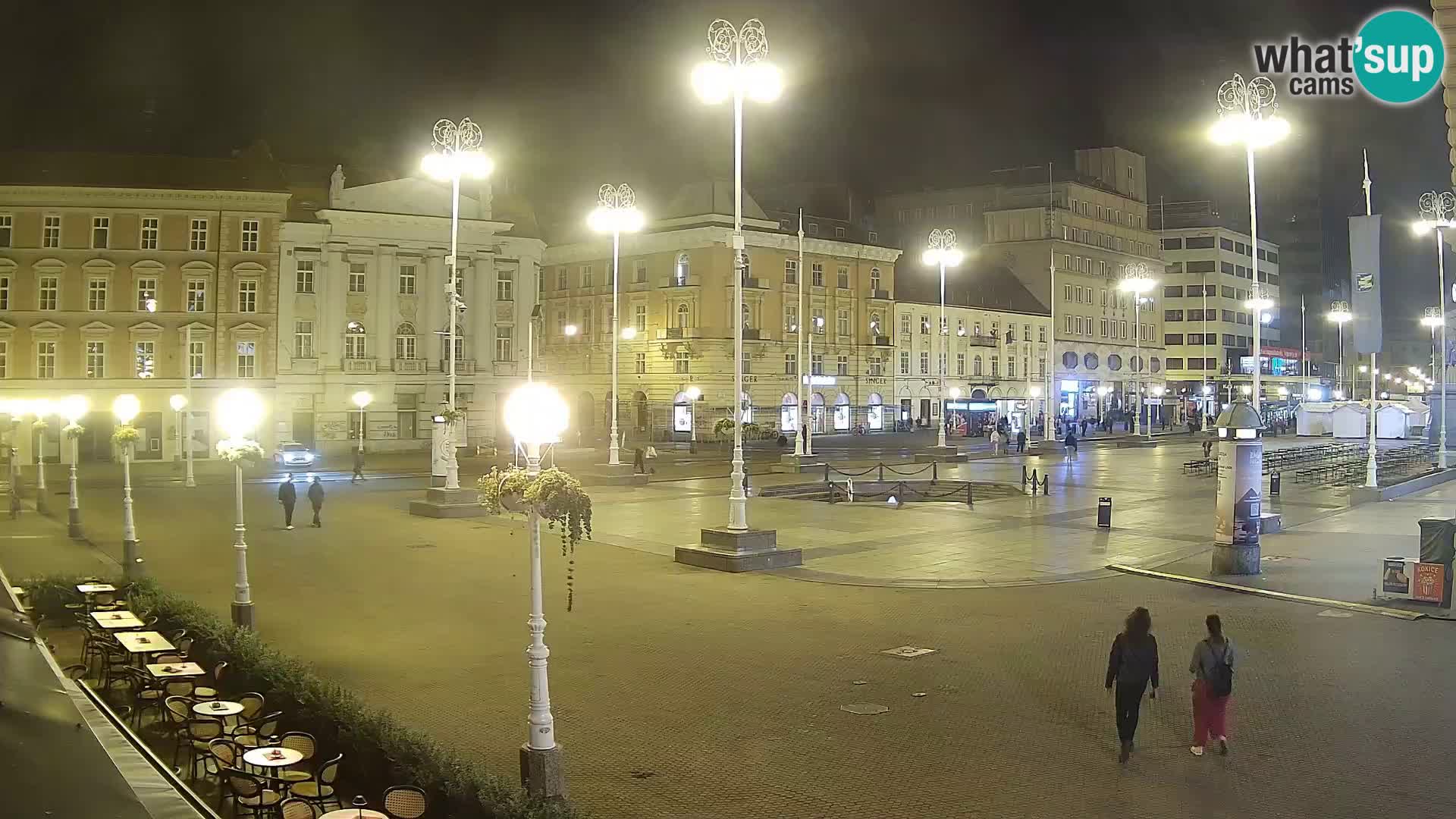 Zagreb spletna kamera trg Bana Jelačića