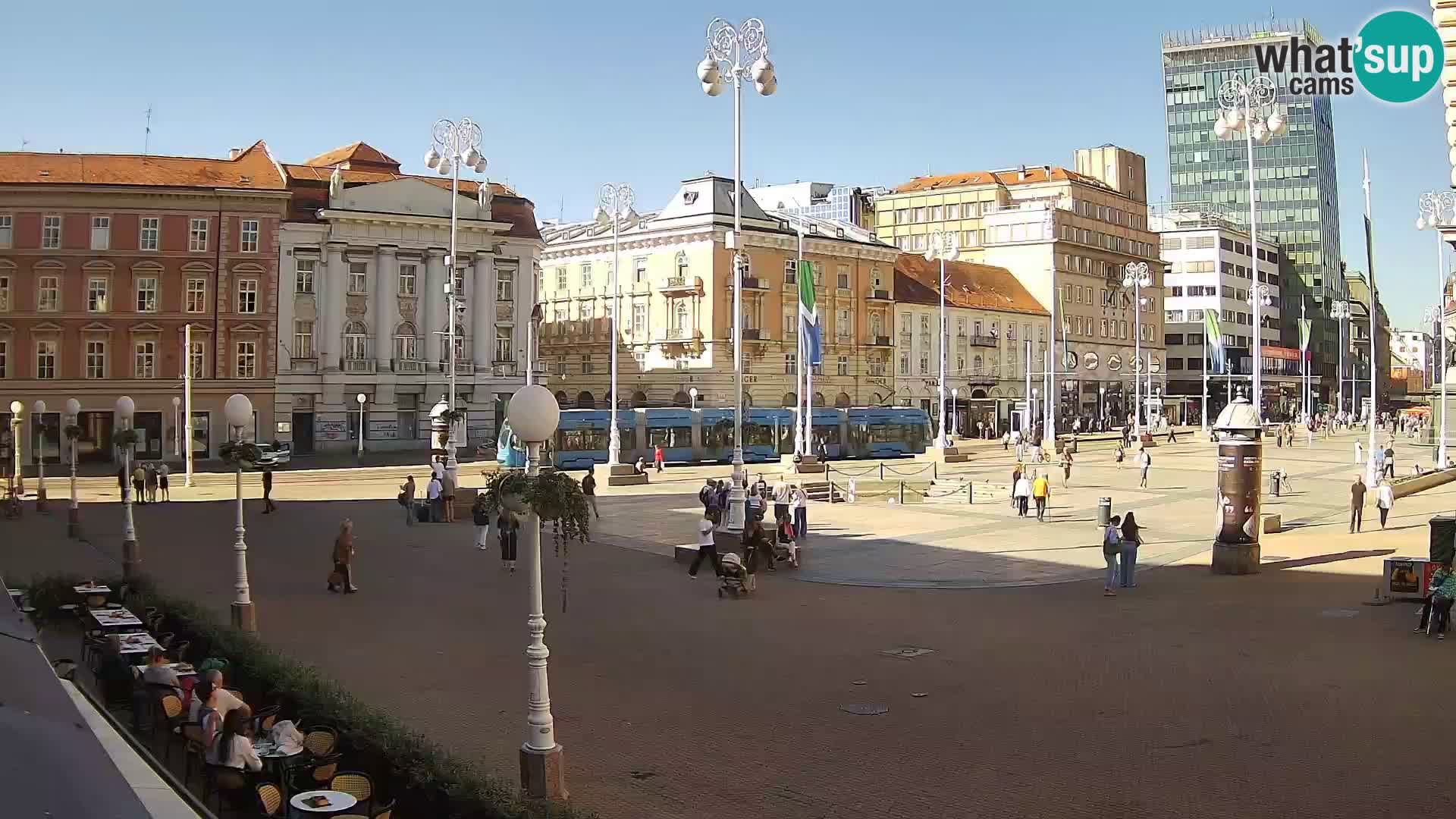 Zagreb Live Webcam Platz Bana Jelačić