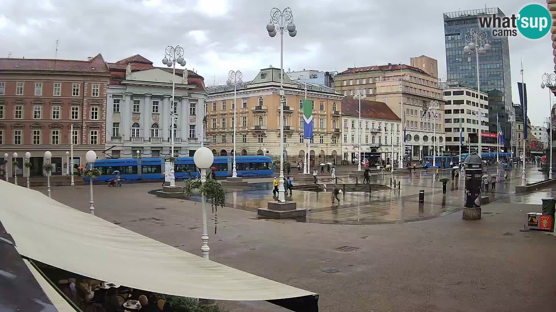 Zagreb Live Webcam Platz Bana Jelačić
