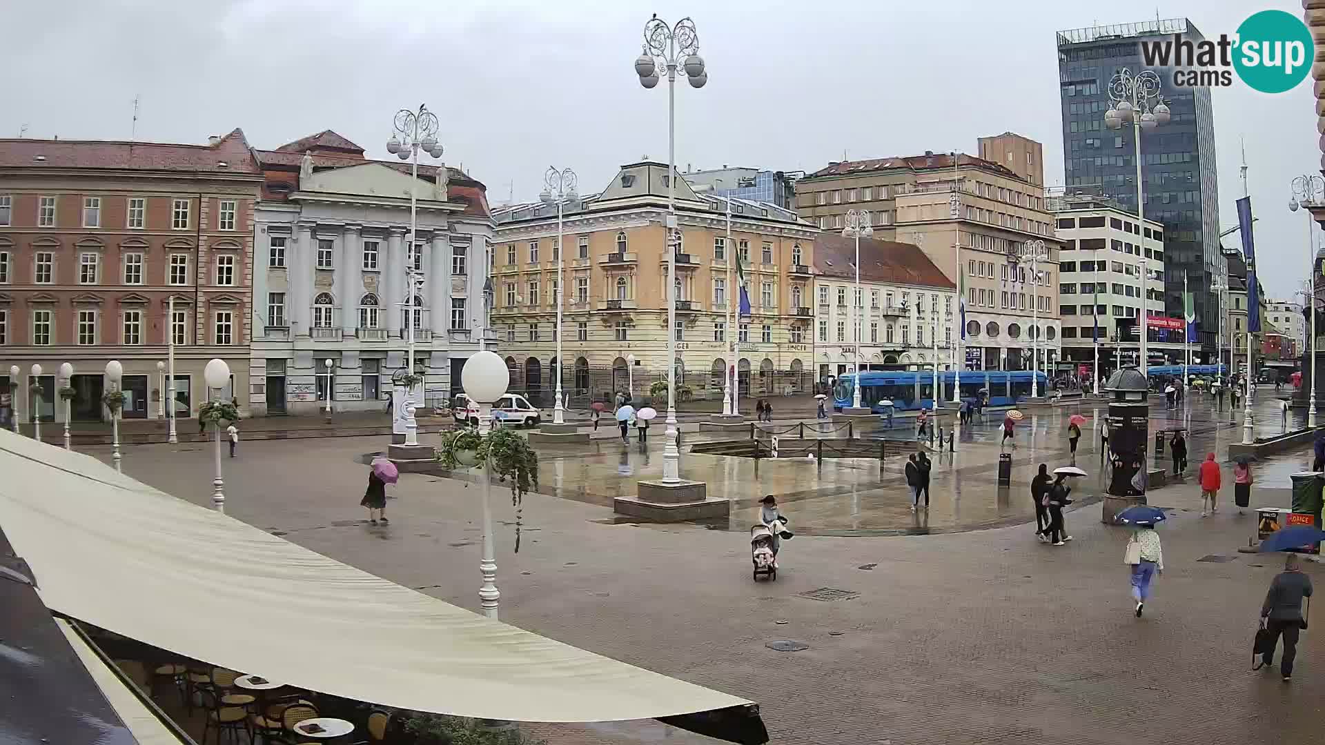 Zagreb camera en vivo plaza Bana Jelačić