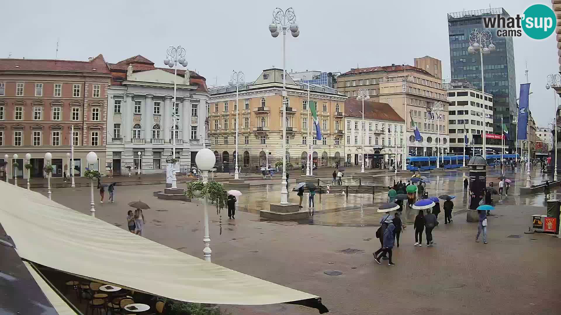 Zagreb Live Webcam Platz Bana Jelačić
