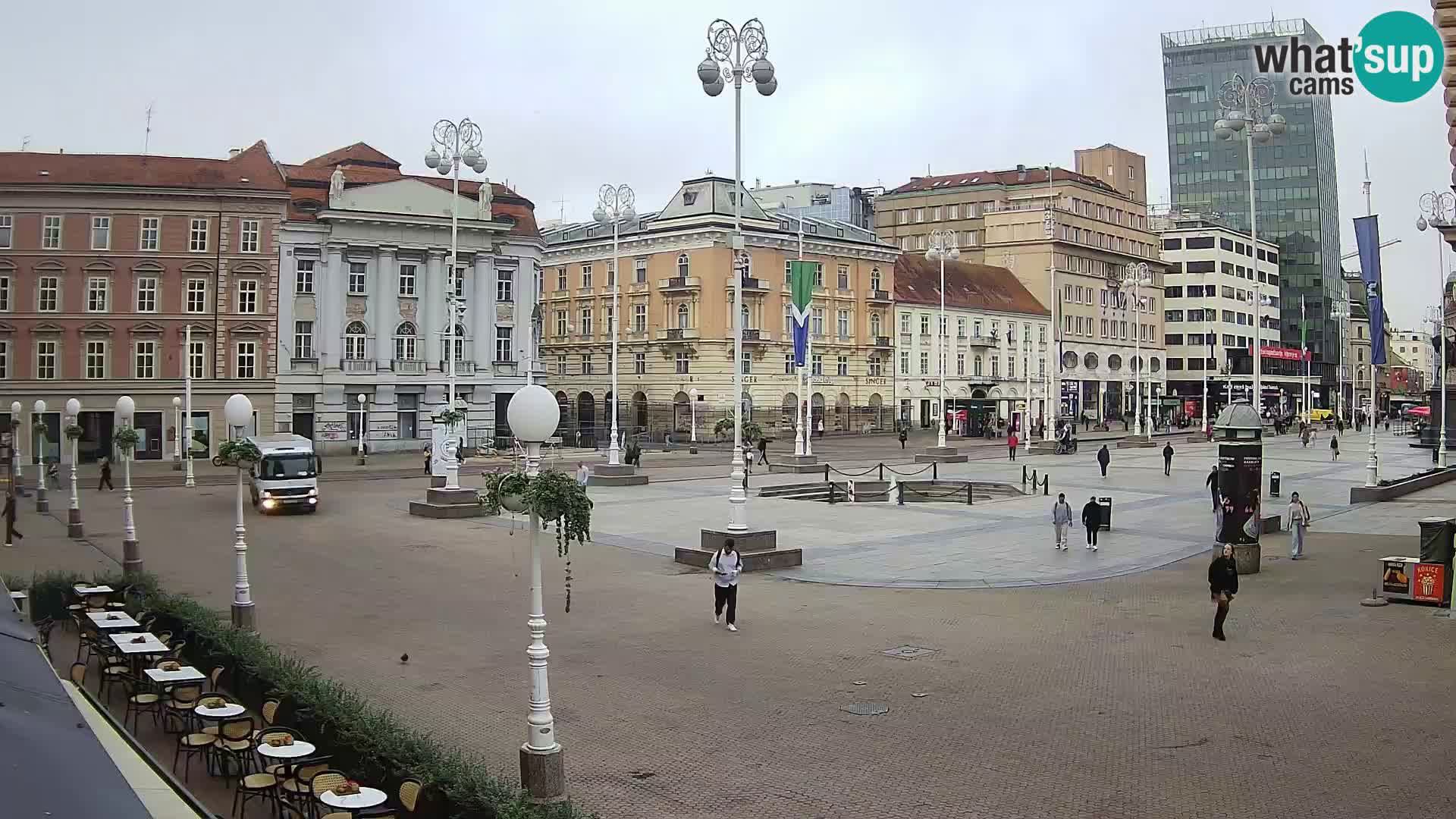 Zagreb Live Webcam Platz Bana Jelačić