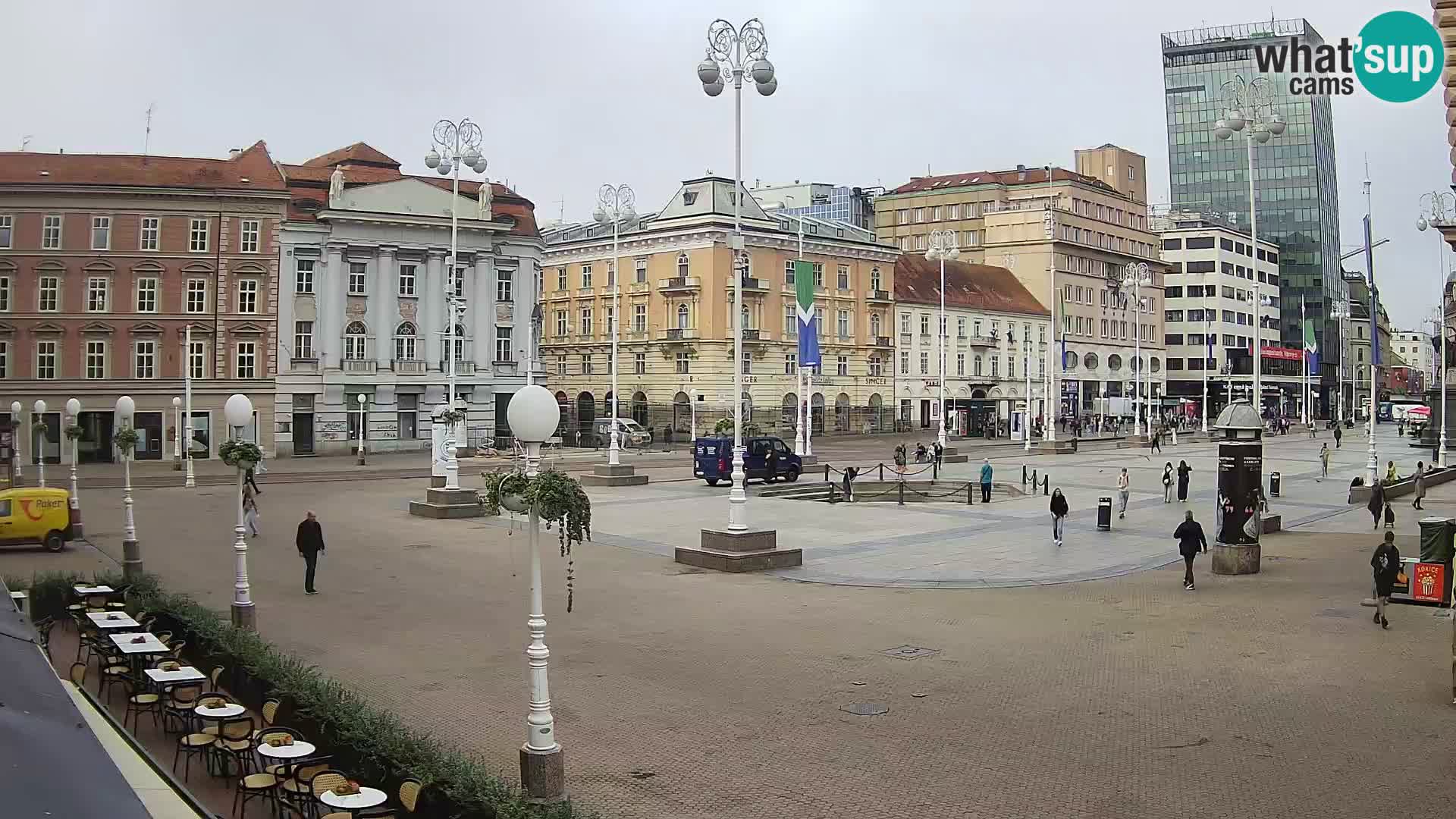 Zagreb Live Webcam Platz Bana Jelačić