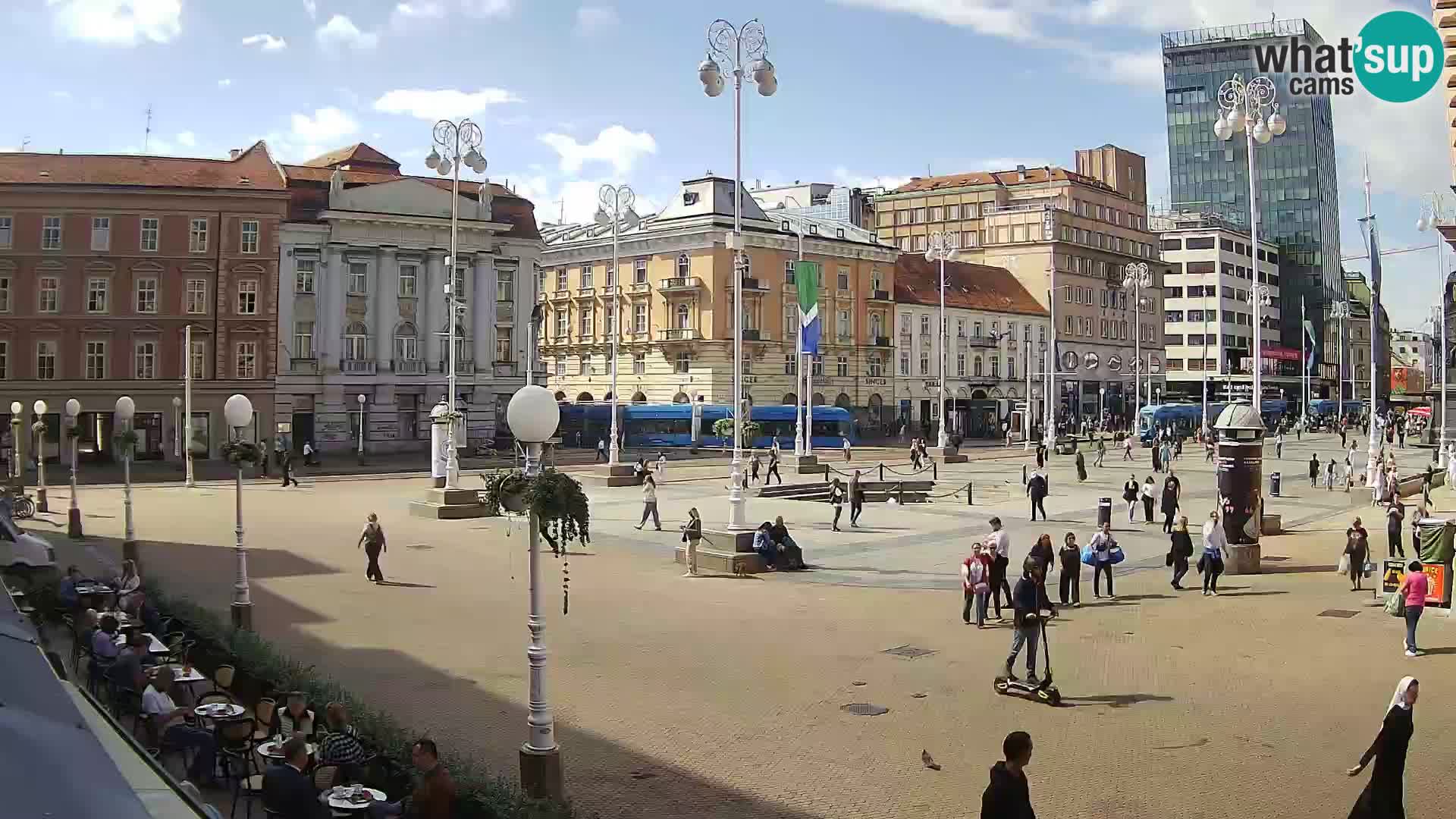 Zagreb camera en vivo plaza Bana Jelačić