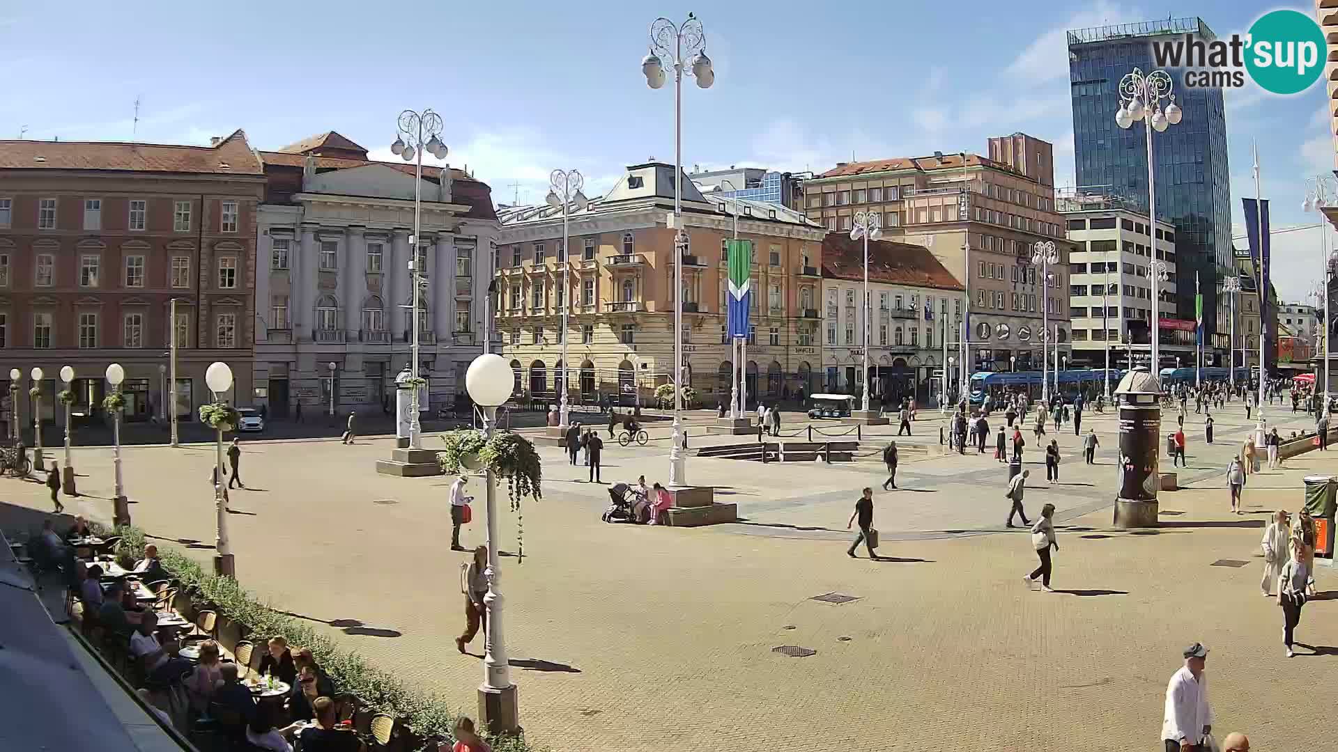 Zagabria Live Webcam piazza Bana Jelačić