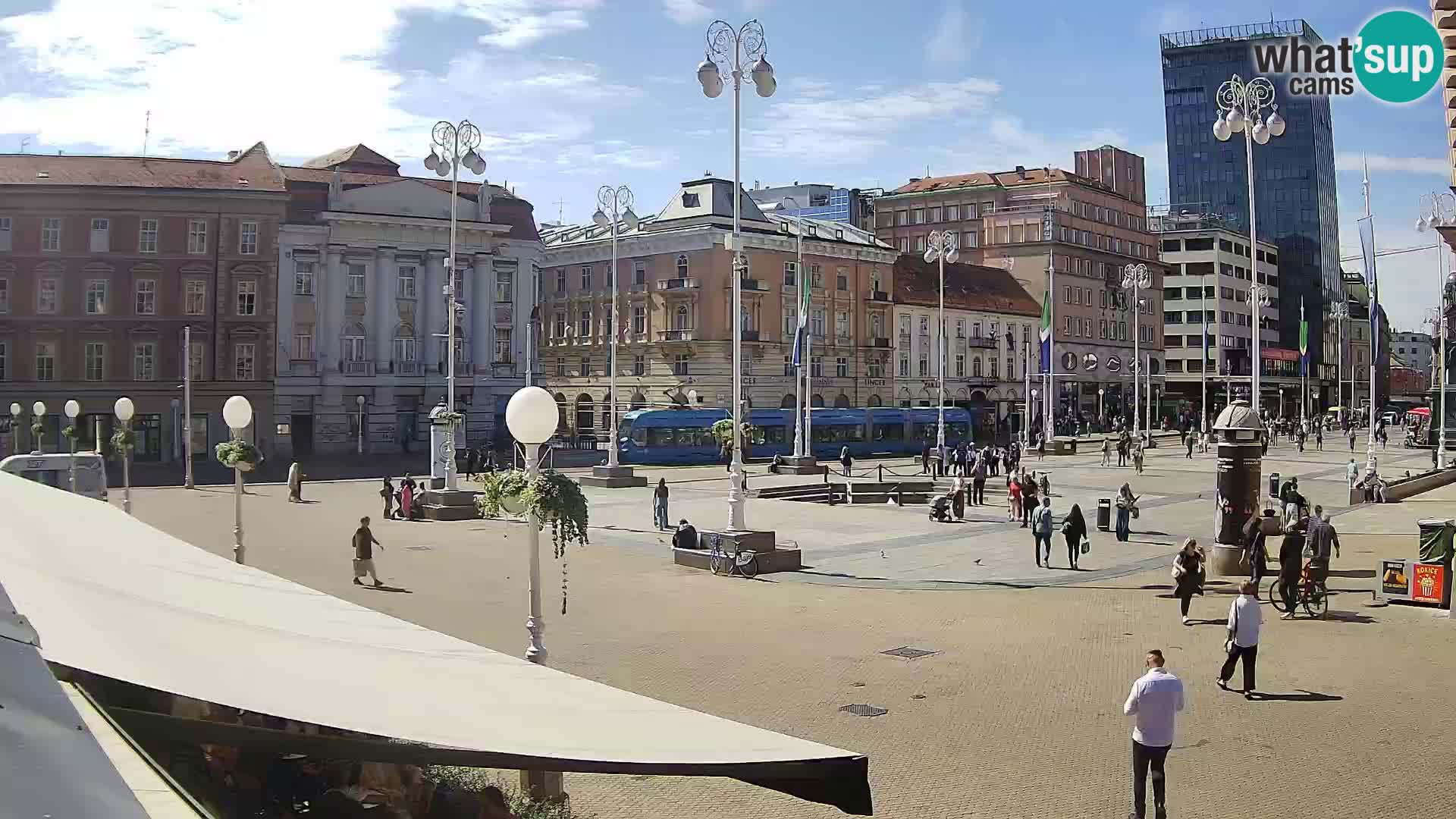 Zagabria Live Webcam piazza Bana Jelačić