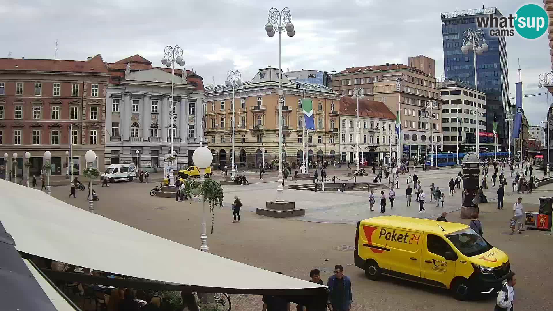Zagreb Live Webcam Platz Bana Jelačić