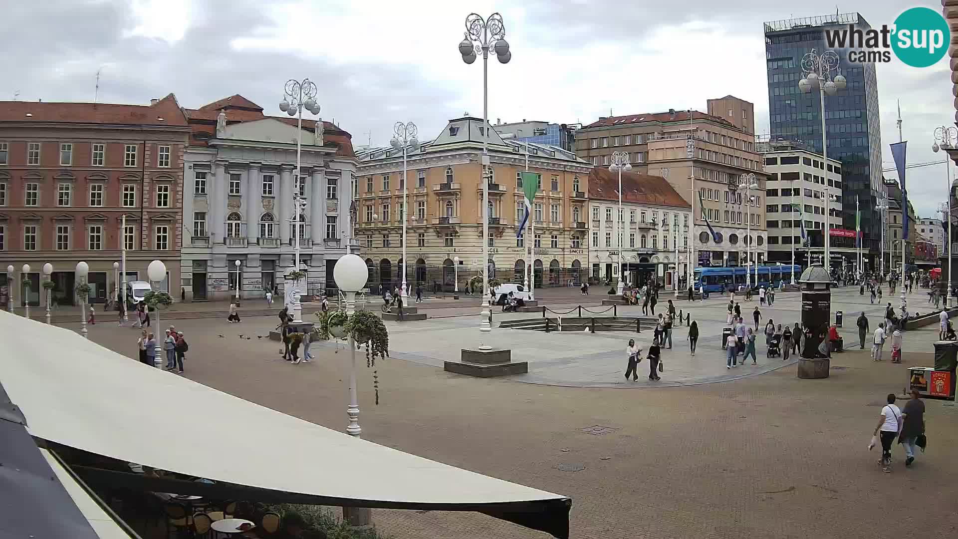 Zagreb Live Webcam Platz Bana Jelačić