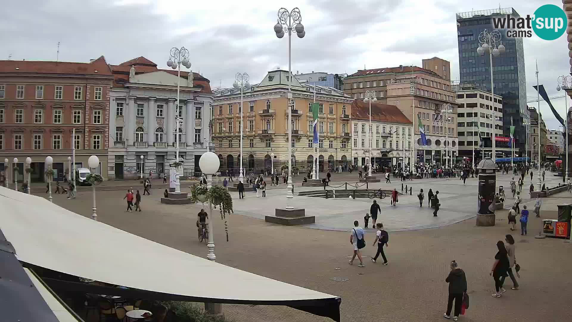 Zagreb Live Webcam Platz Bana Jelačić