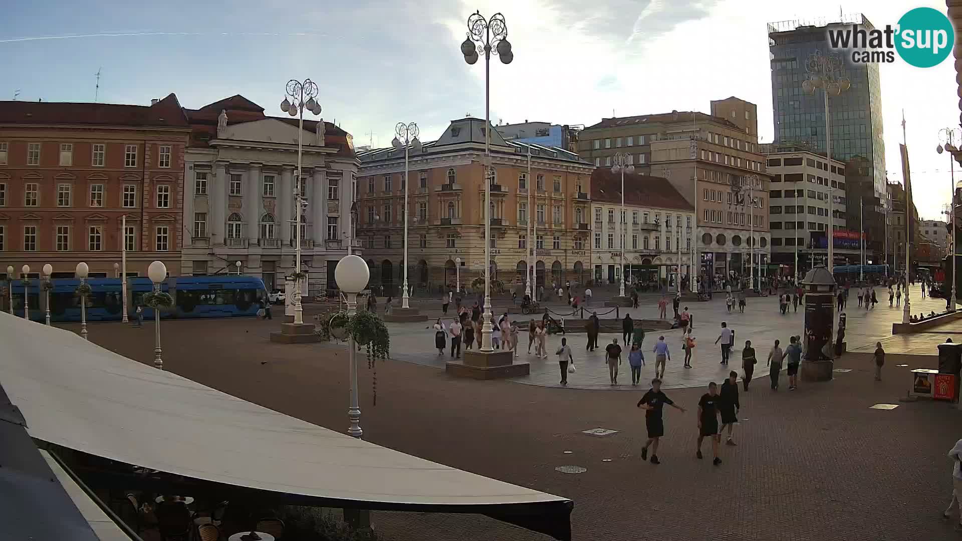 Zagreb camera en vivo plaza Bana Jelačić