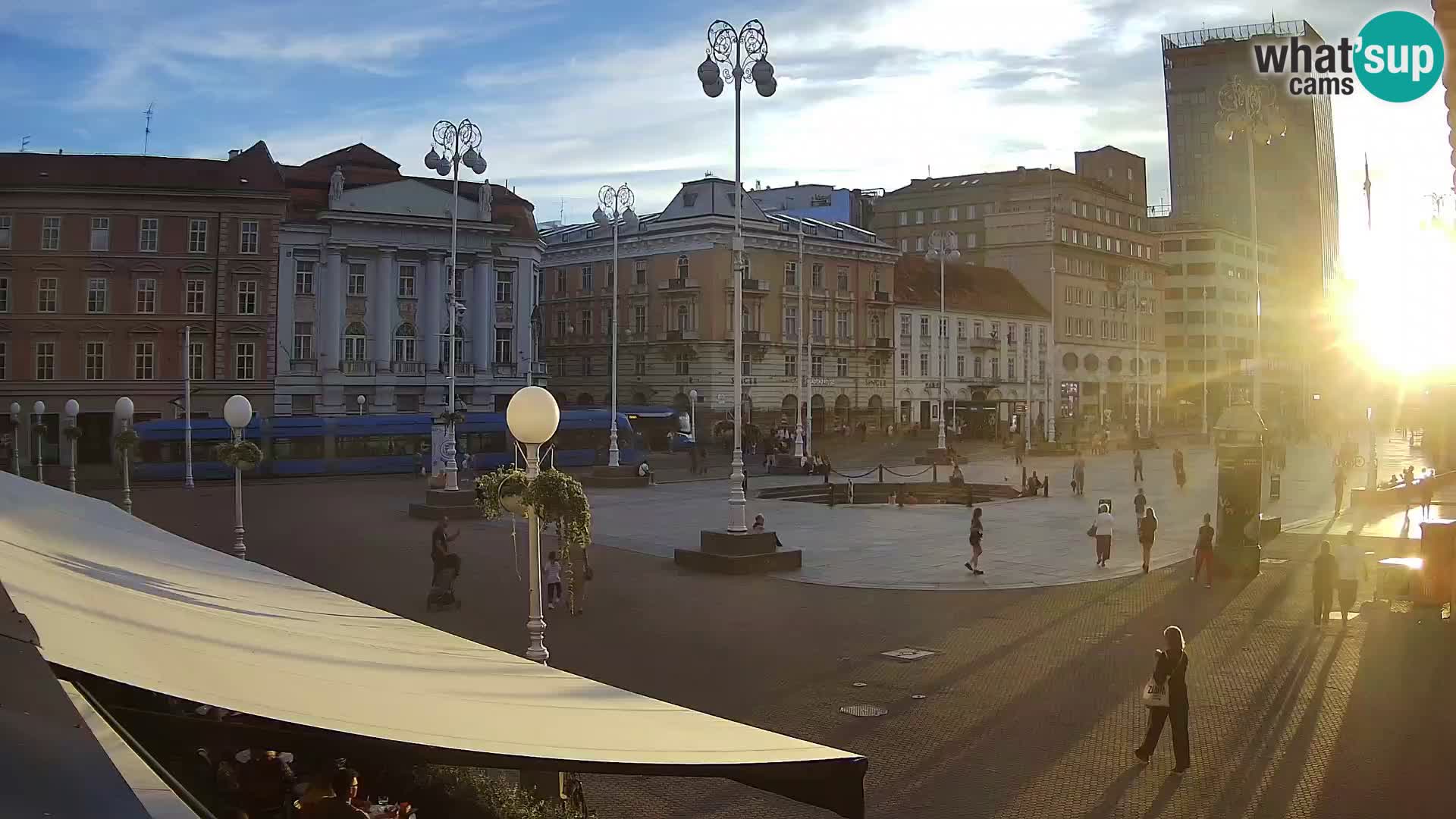 Zagreb Live Webcam Platz Bana Jelačić