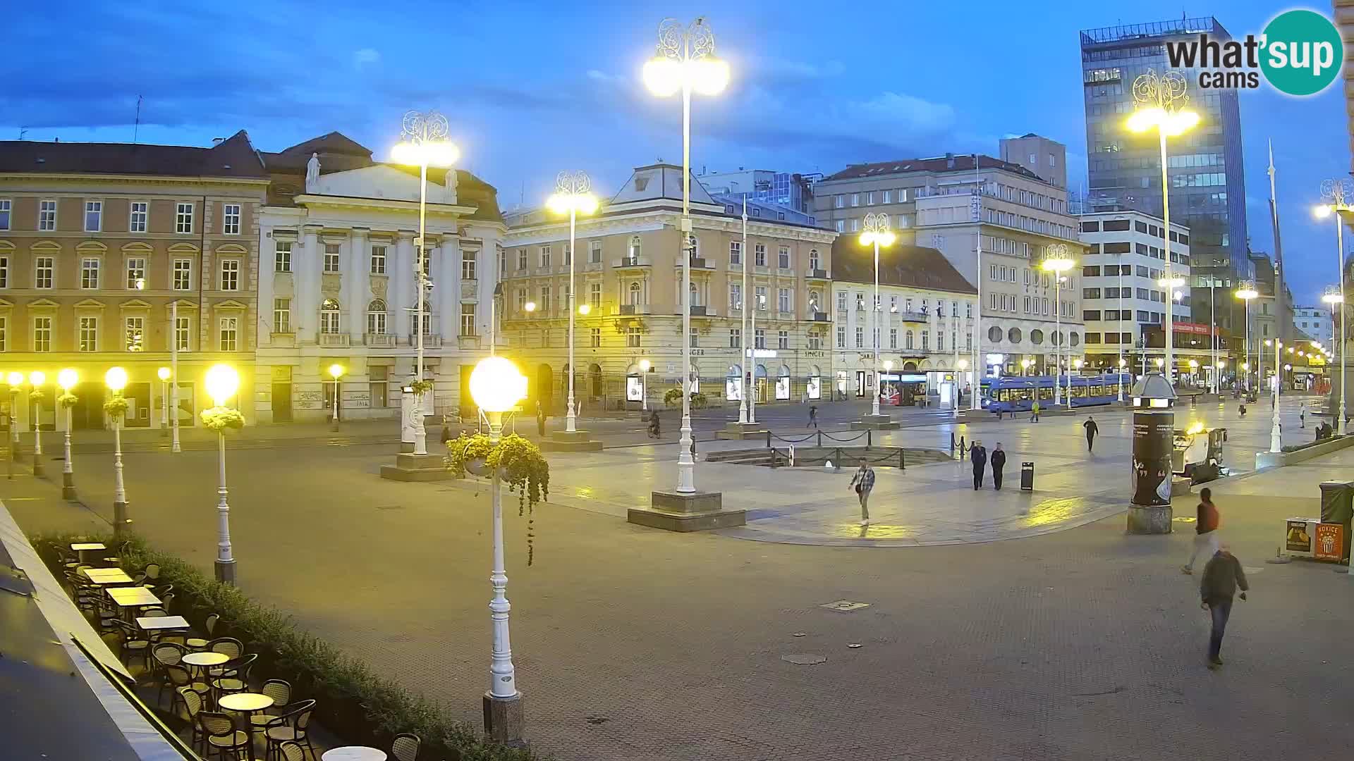 Zagreb camera en vivo plaza Bana Jelačić