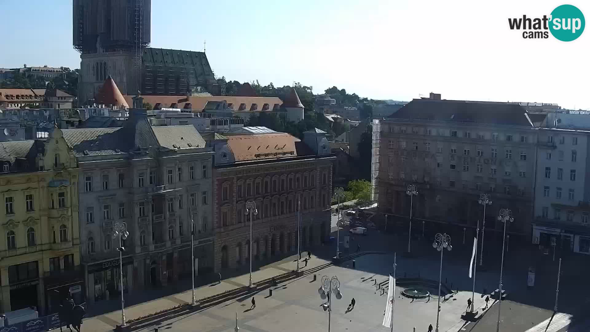 LIVE Webcam Zagreb – Ban Jelačić – Hotel Dubrovnik