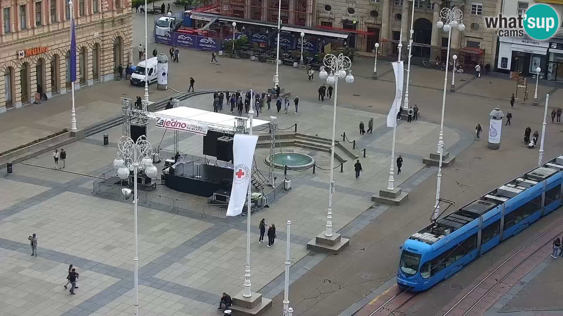 Webcam live Zagreb – Ban Jelačić Platz