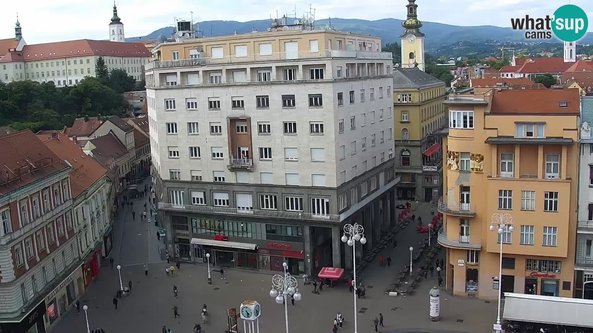 LIVE Webcam Zagreb – Ban Jelačić – Hotel Dubrovnik