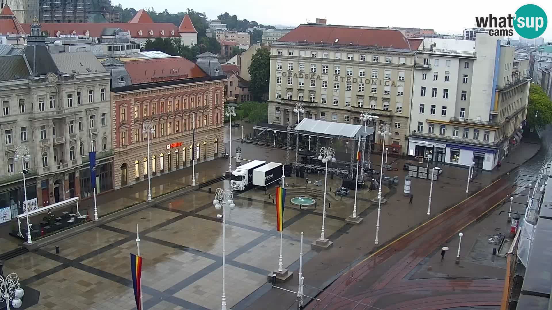 Plaza Ban Jelačić camera en vivo Zagreb – Hotel Dubrovnik